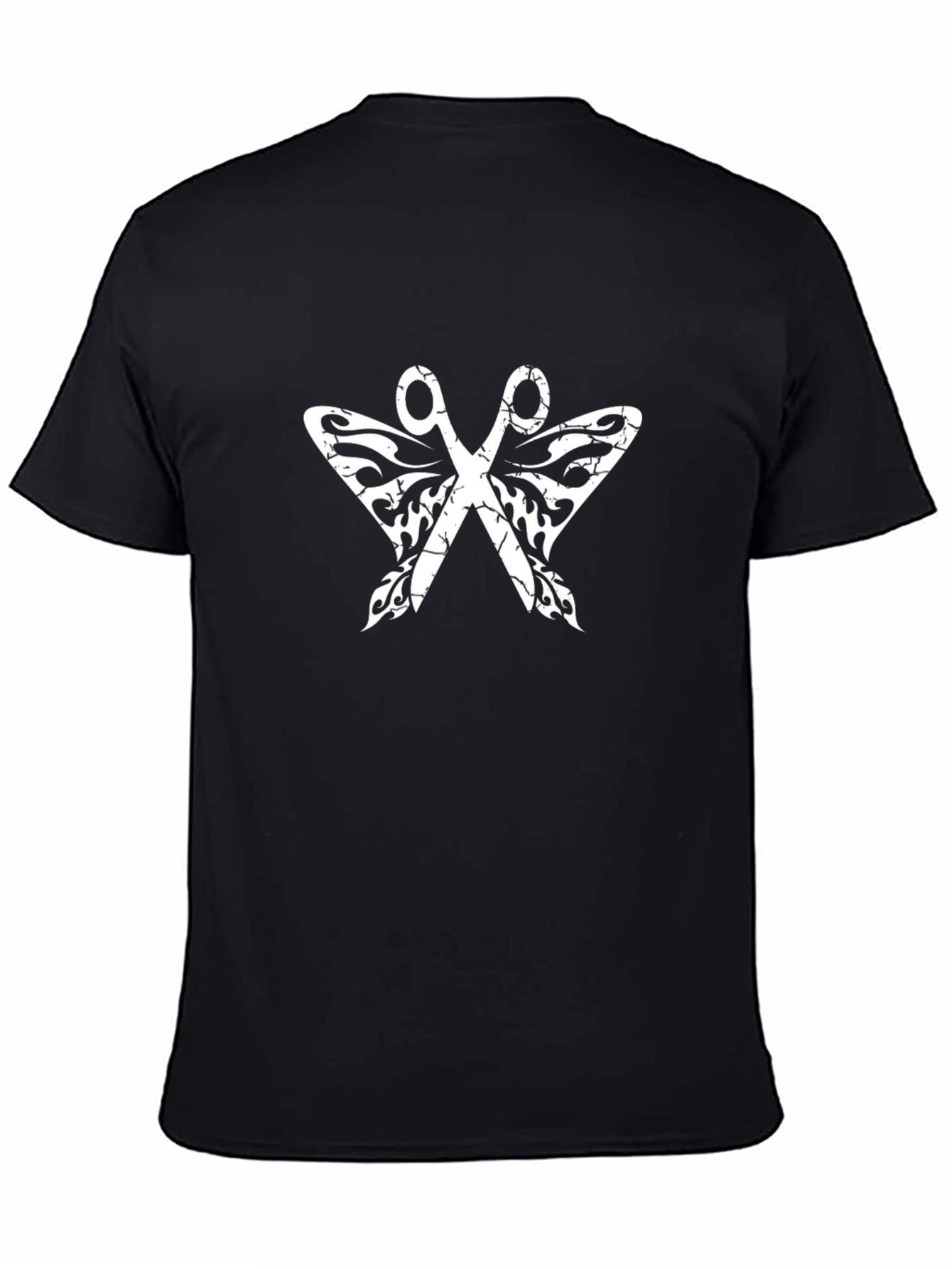 Edgy Butterfly Scissors Graphic Tee