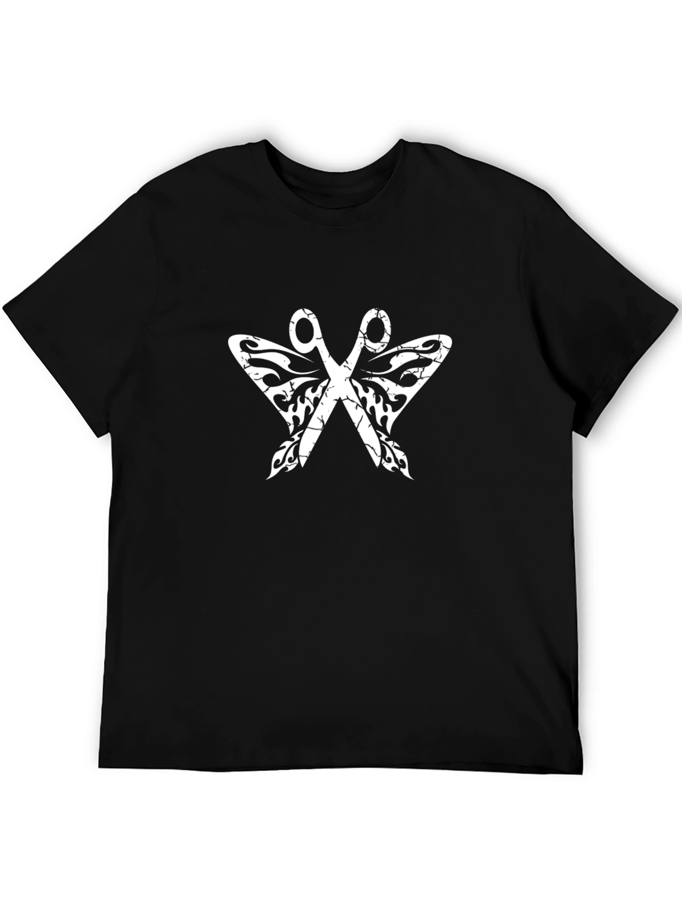 Edgy Butterfly Scissors Graphic Tee