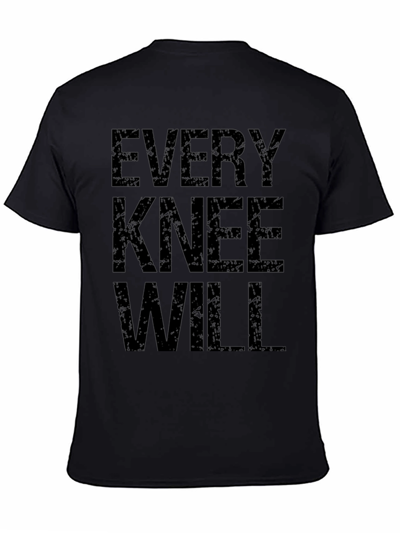 Every Knee Will Bow Black Graphic Tee