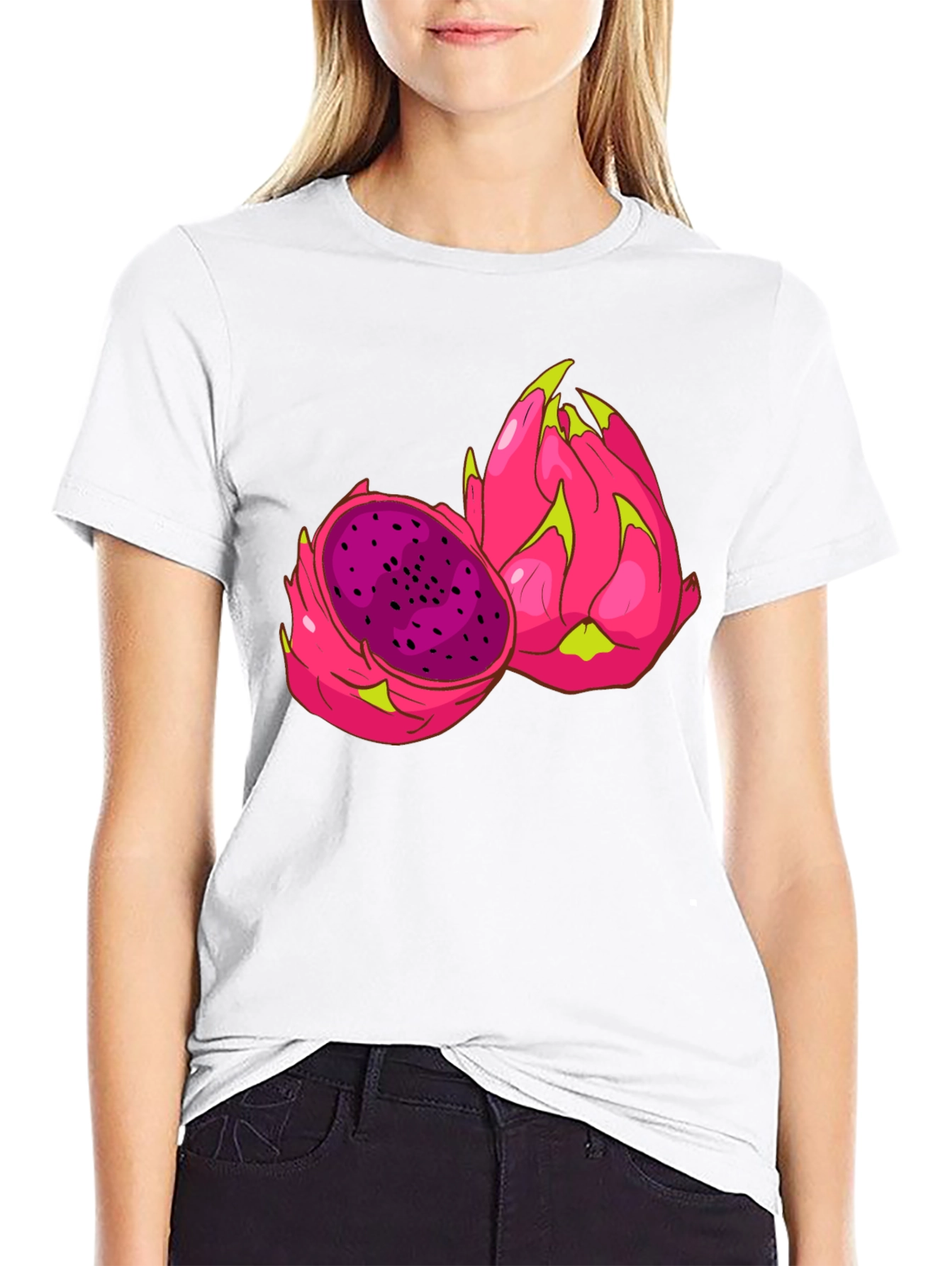 Dragon Fruit Graphic Tee - Unique Fruit Design Shirt