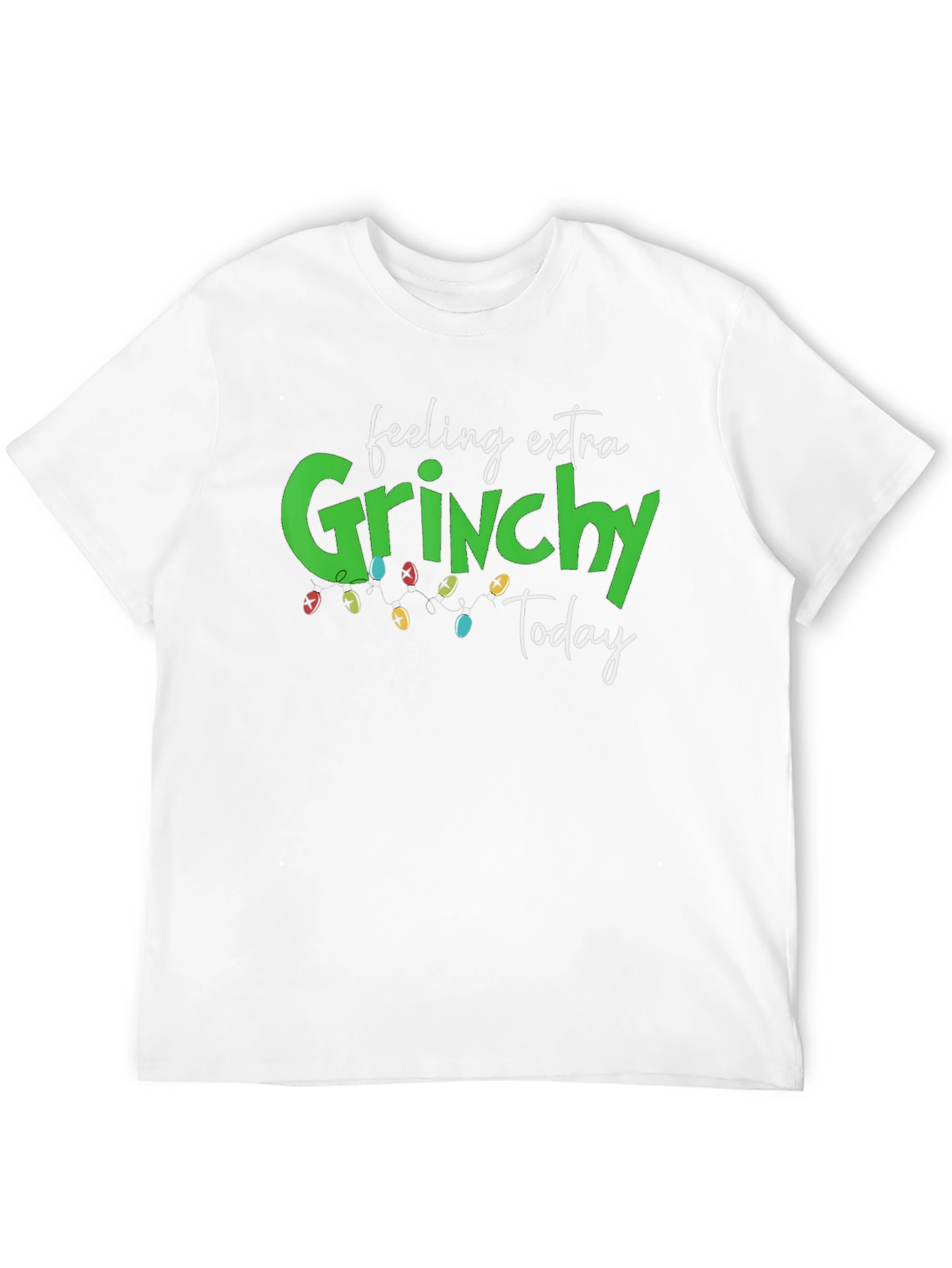 Feeling Extra Grinchy Today Black Graphic Tee