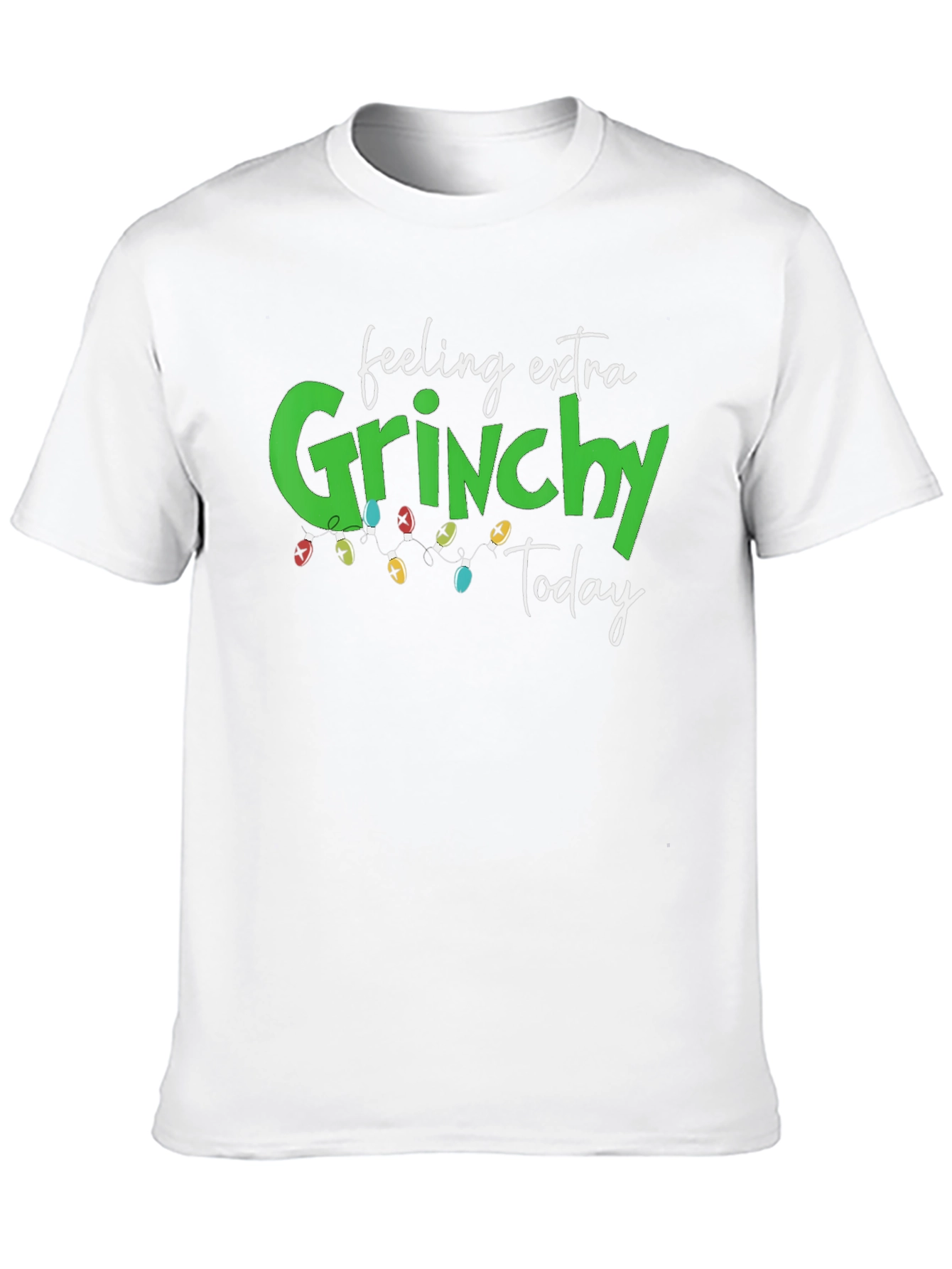 Feeling Extra Grinchy Today Black Graphic Tee