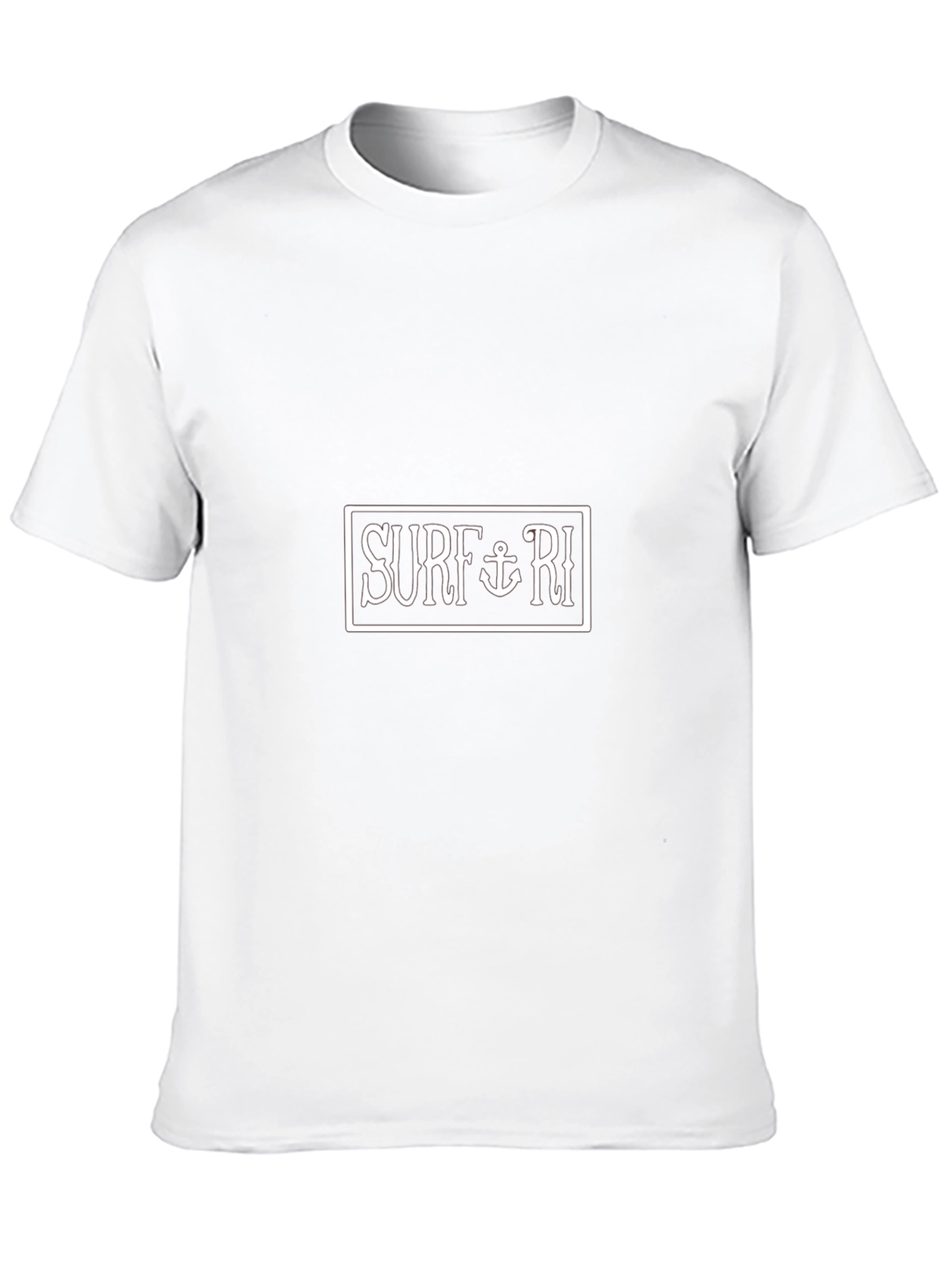 Surf RI Graphic Tee - Black Cotton Casual T-Shirt
