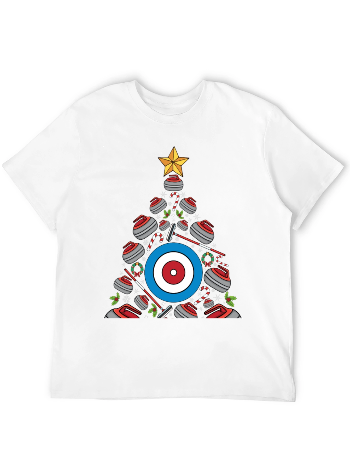 Curling Christmas Tree T-Shirt