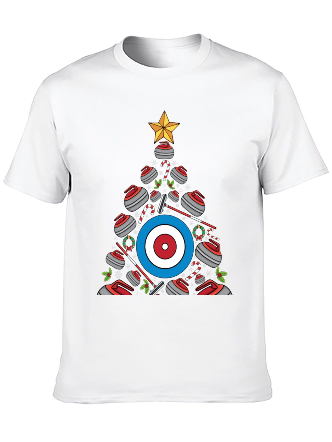 Curling Christmas Tree T-Shirt