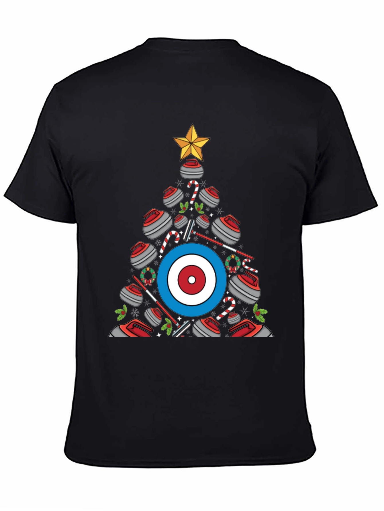 Curling Christmas Tree T-Shirt