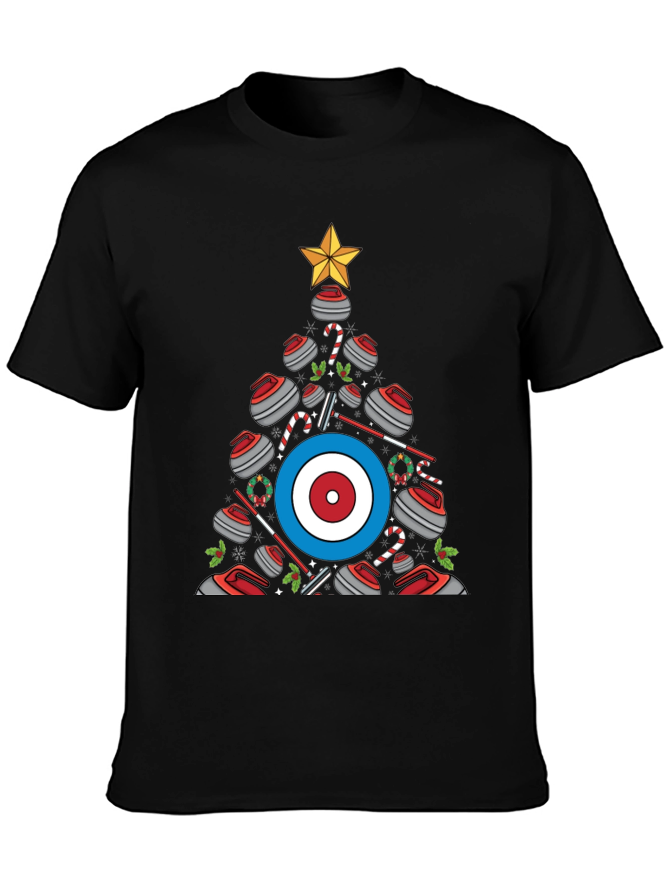 Curling Christmas Tree T-Shirt