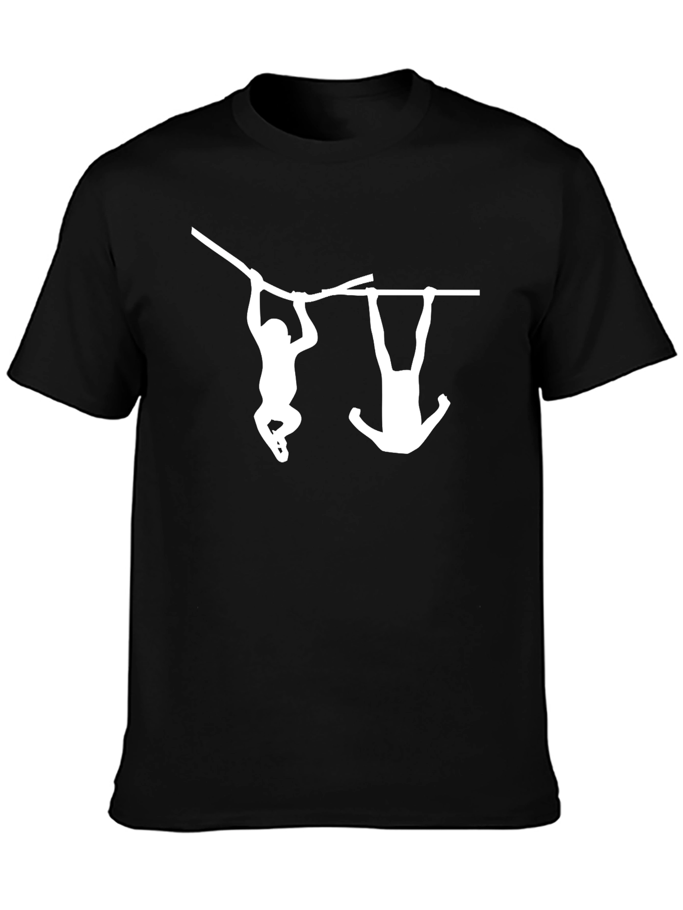 Monkeying Around Graphic Tee - Black Cotton T-Shirt