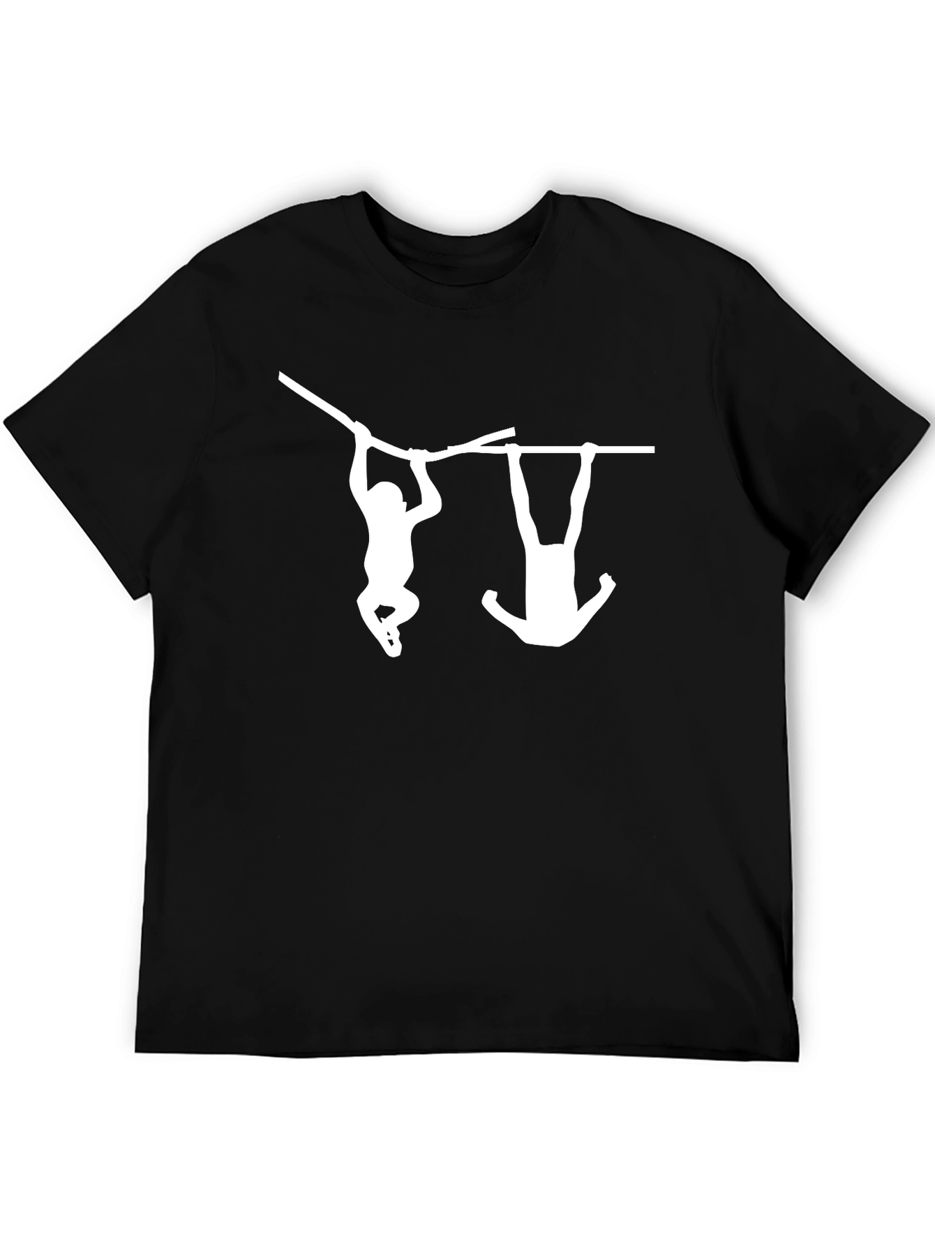 Monkeying Around Graphic Tee - Black Cotton T-Shirt