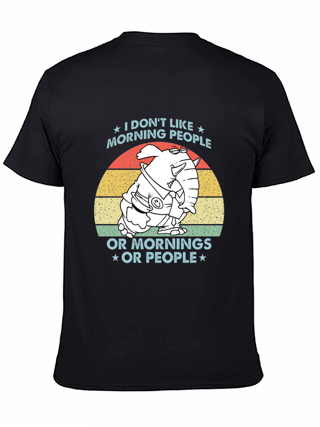 Funny I Dont Like Morning People Graphic Tee