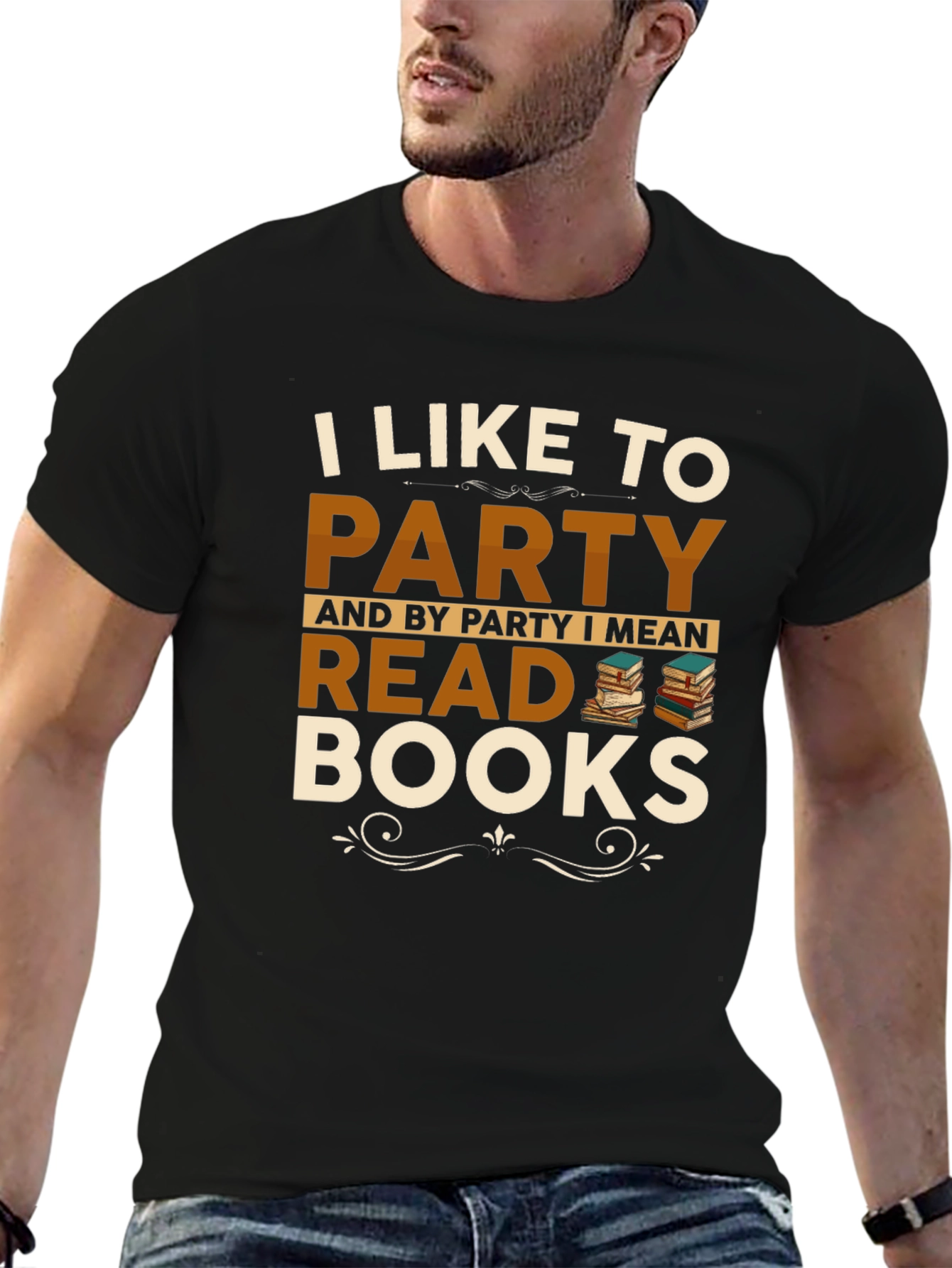 I Like To Party Read Books Graphic T-Shirt