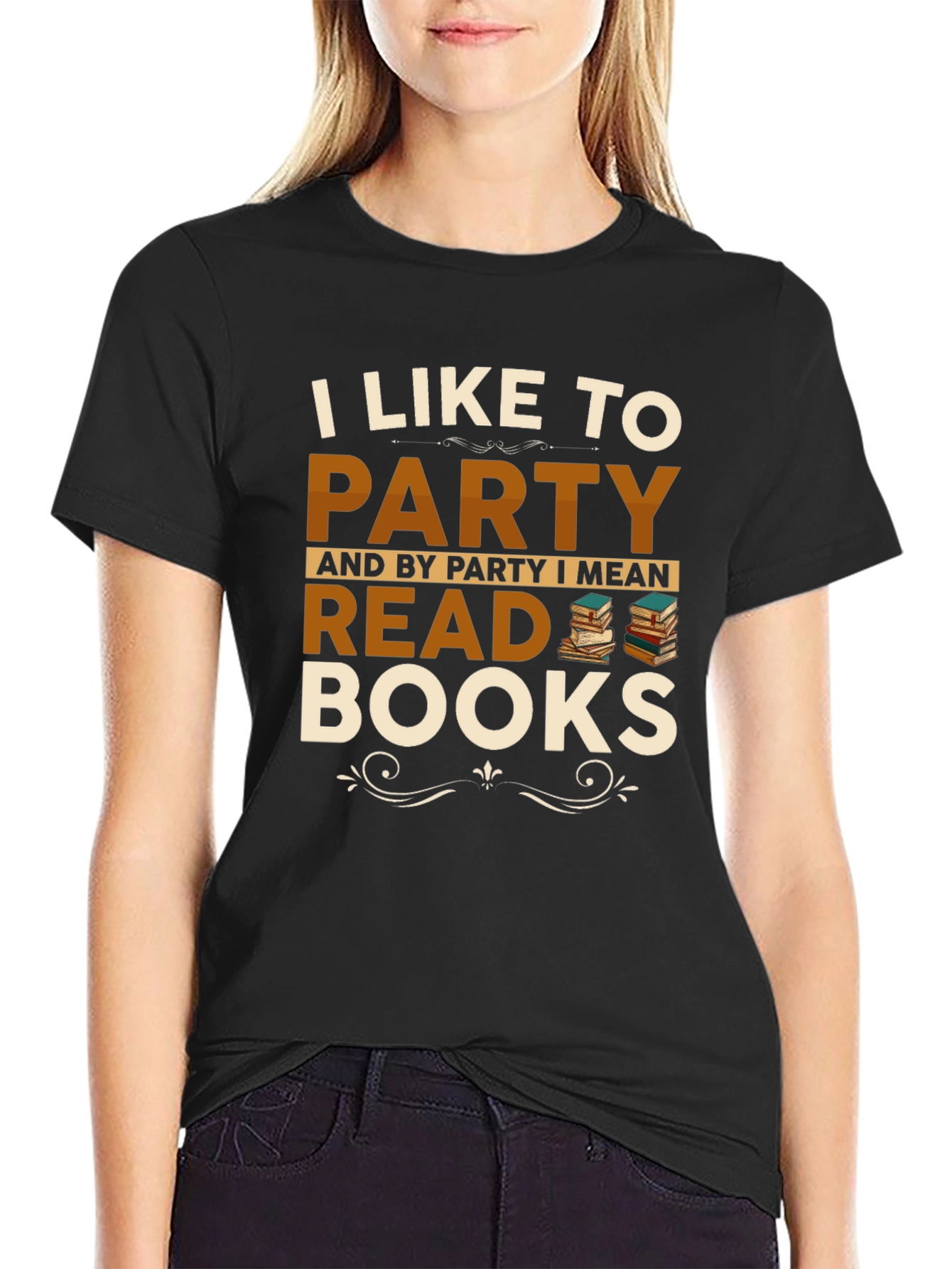 I Like To Party Read Books Graphic T-Shirt
