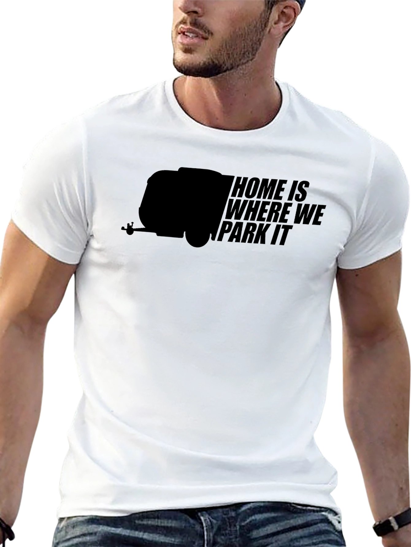 Home Is Where We Park It - Camper T-Shirt