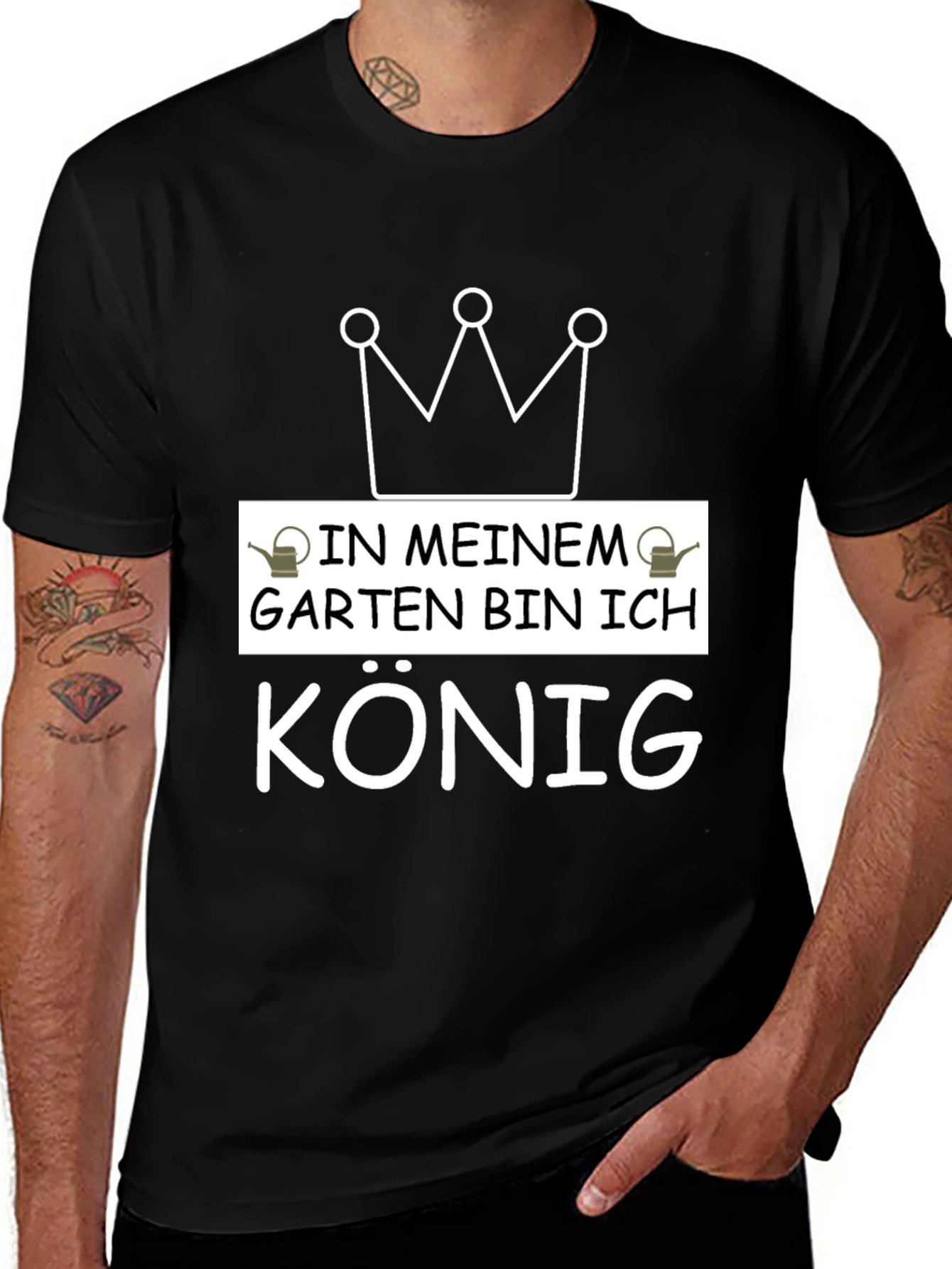 In Meinem Garten König T-Shirt - Black