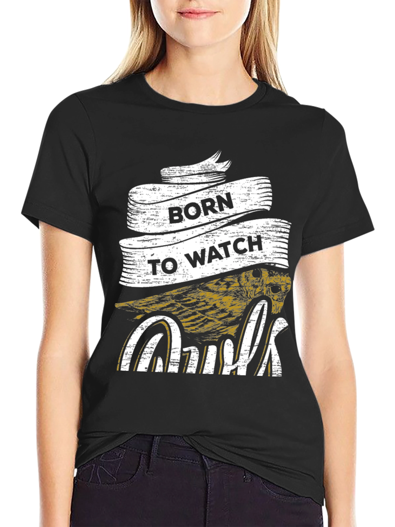 Born to Watch Owls Graphic T-Shirt