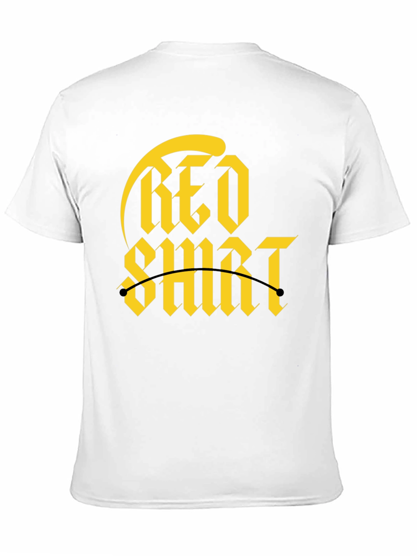 Red Shirt Gold Graphic Tee