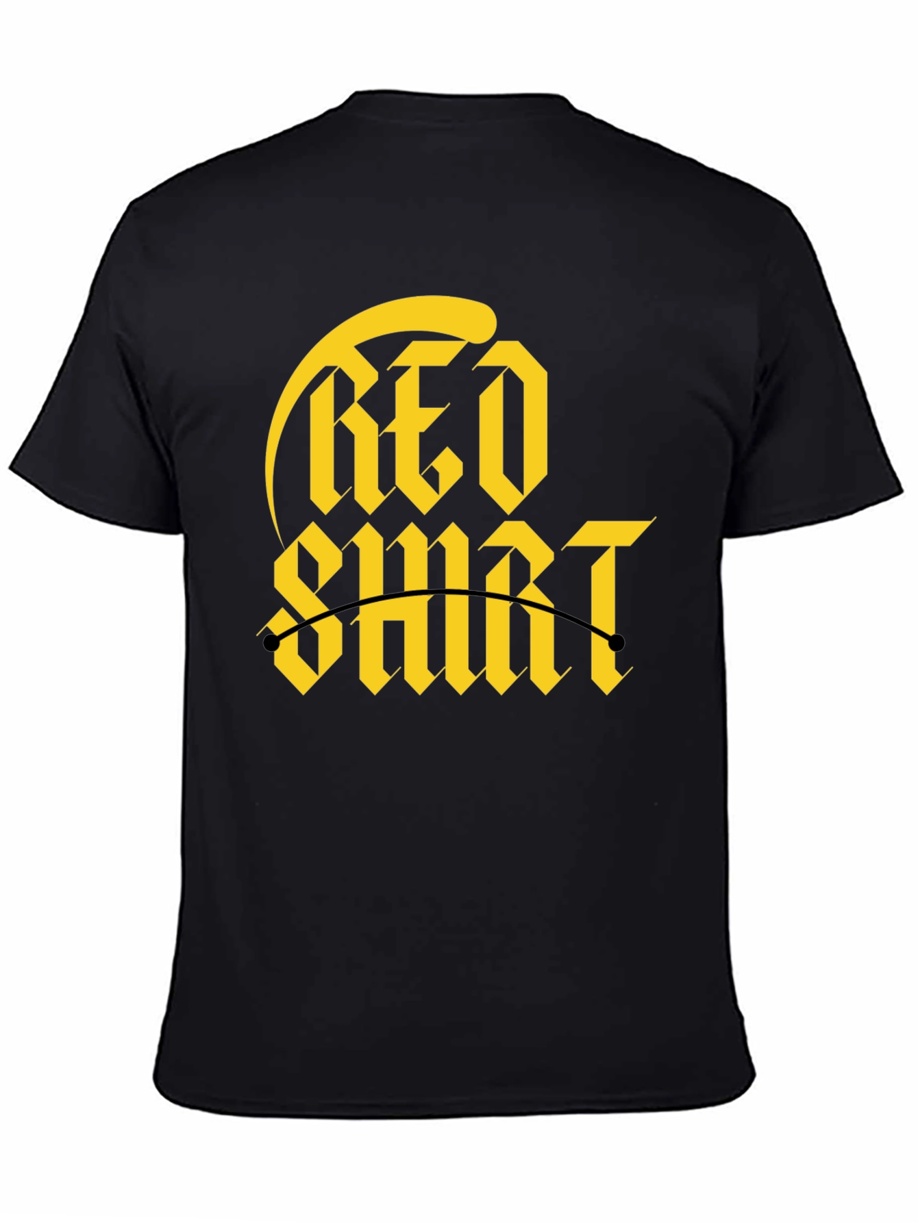 Red Shirt Gold Graphic Tee