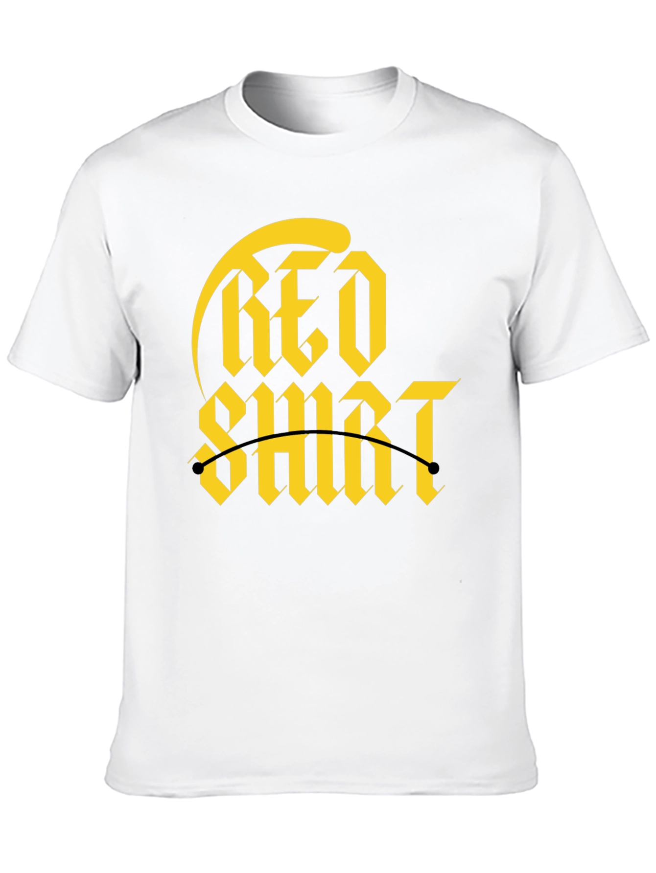 Red Shirt Gold Graphic Tee