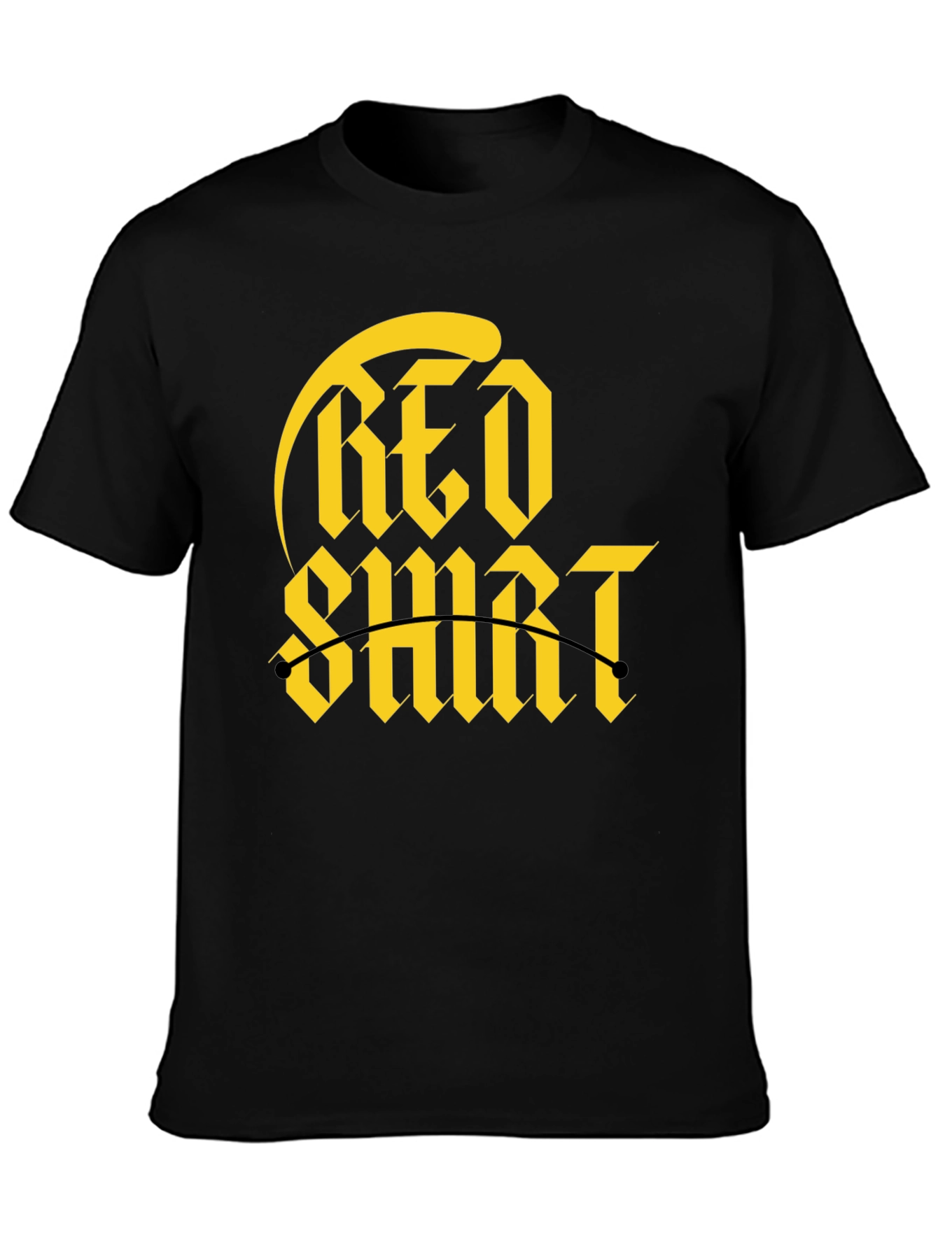 Red Shirt Gold Graphic Tee