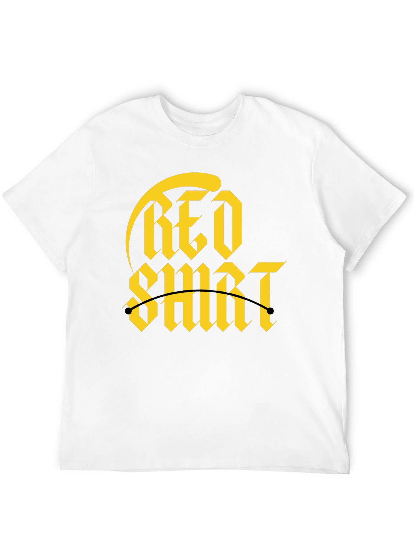 Red Shirt Gold Graphic Tee