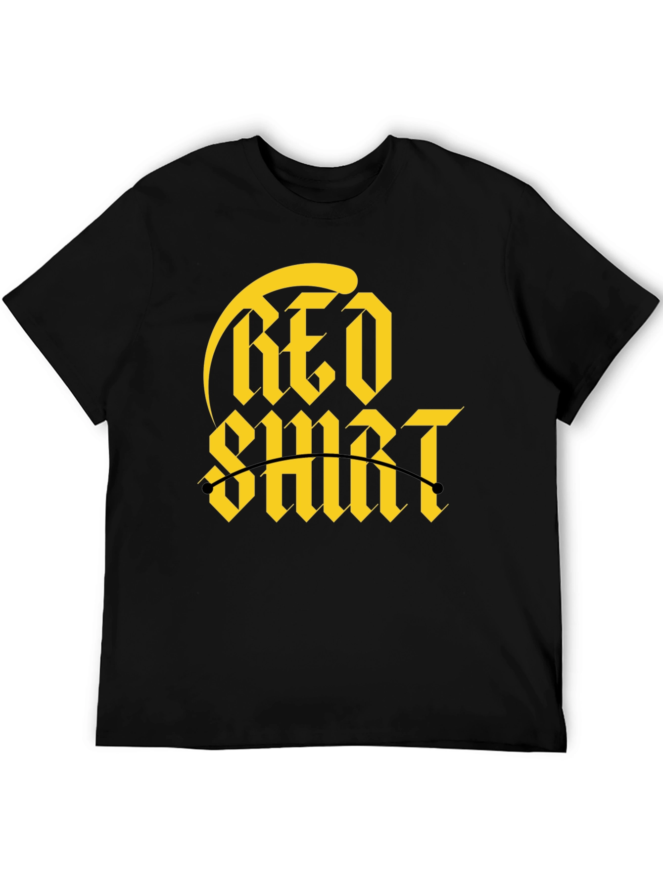 Red Shirt Gold Graphic Tee
