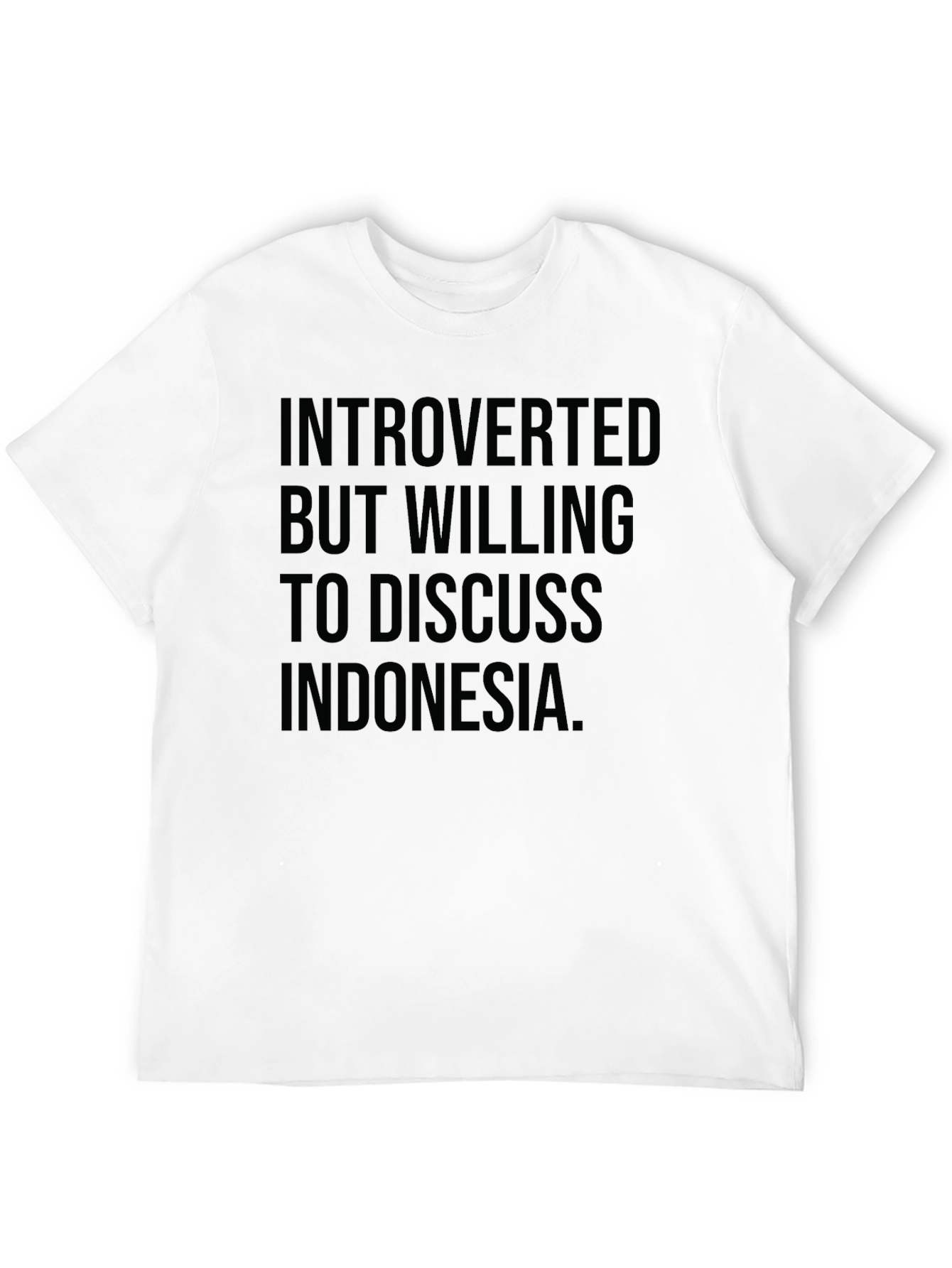 Introverted But Willing to Discuss Indonesia T-Shirt