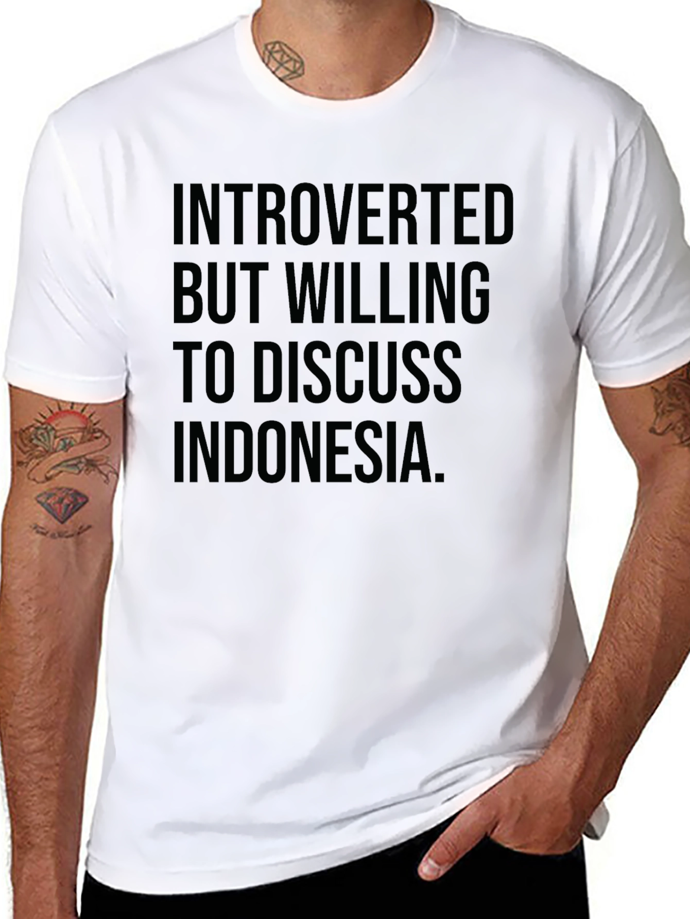 Introverted But Willing to Discuss Indonesia T-Shirt