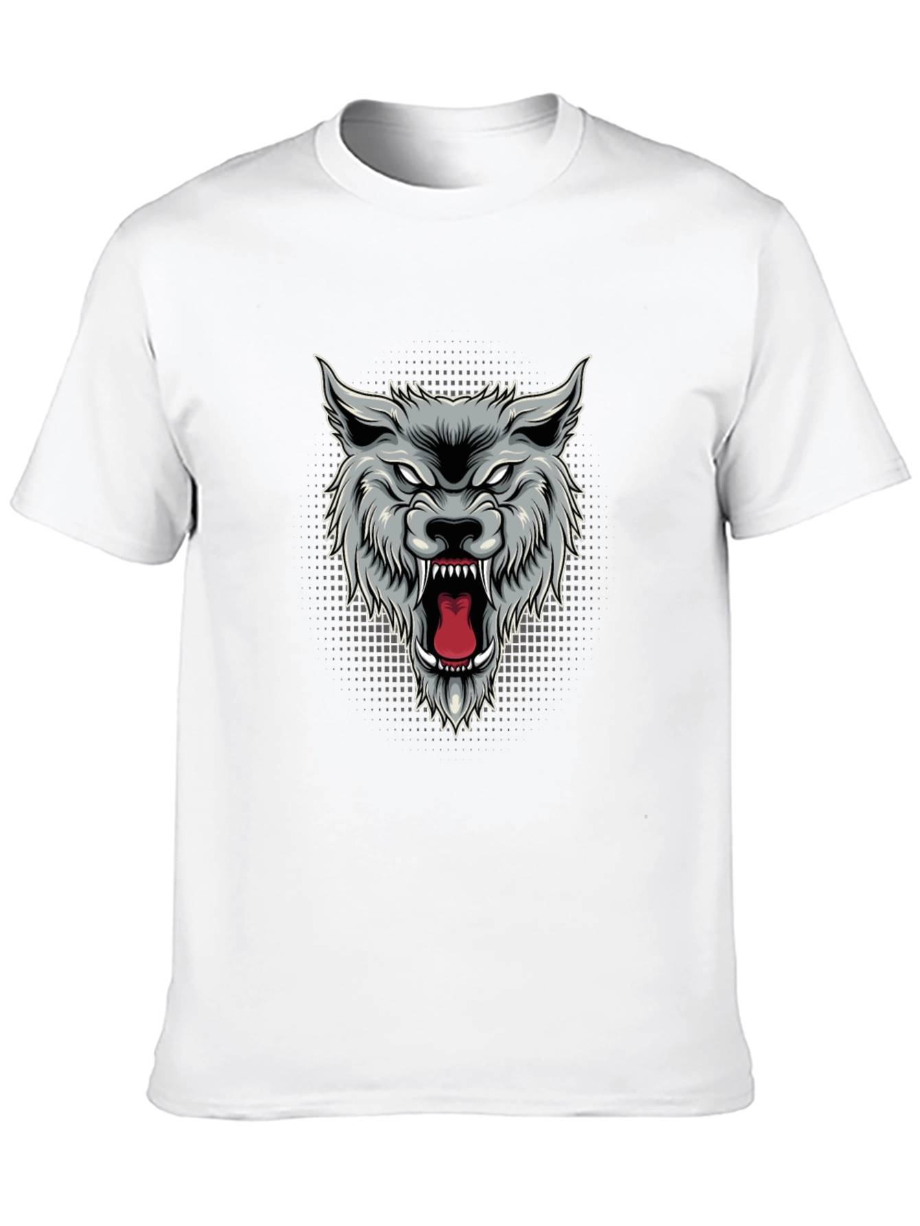 Mens Wolf Graphic T-Shirt
