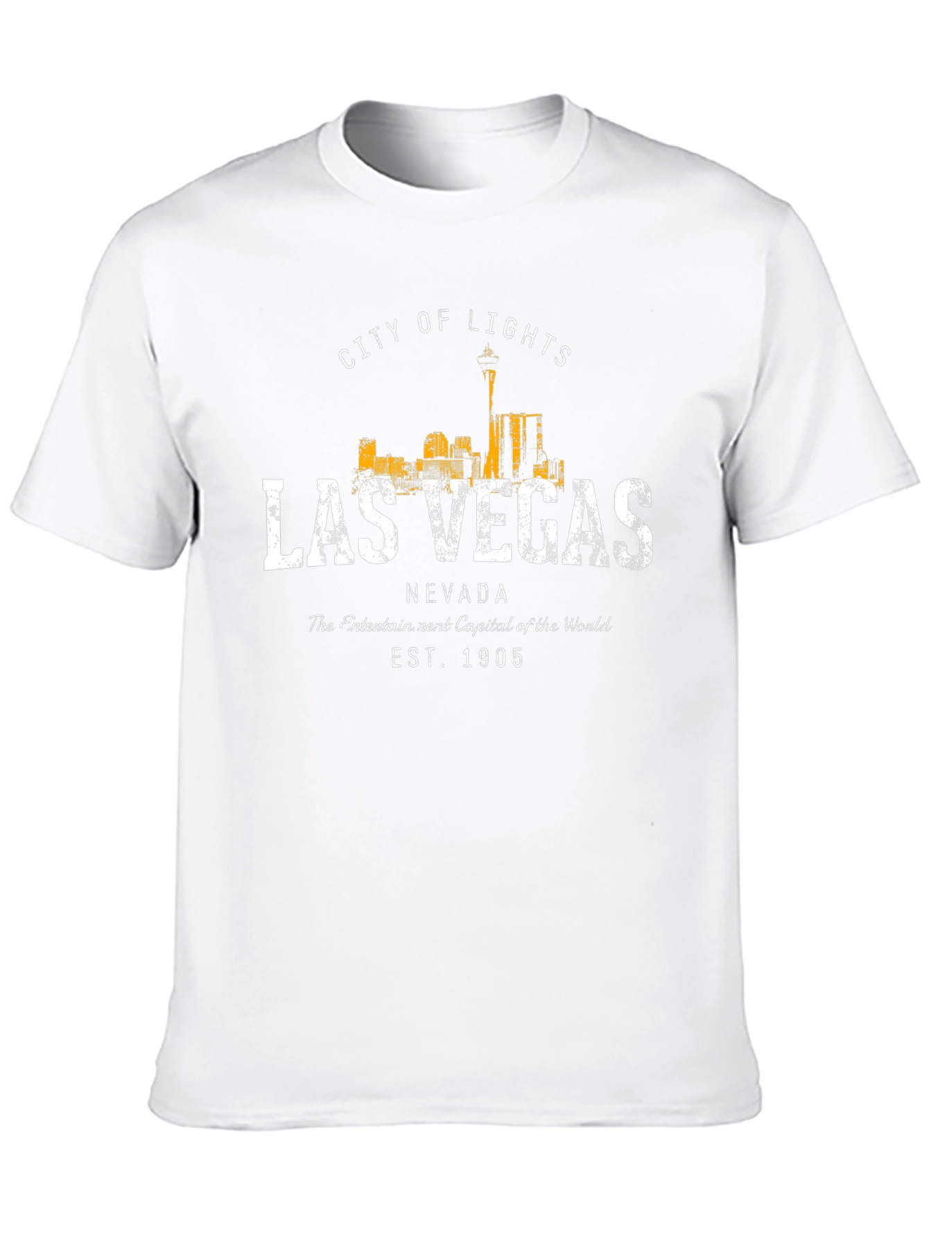 Las Vegas Nevada Mens Black Graphic Tee