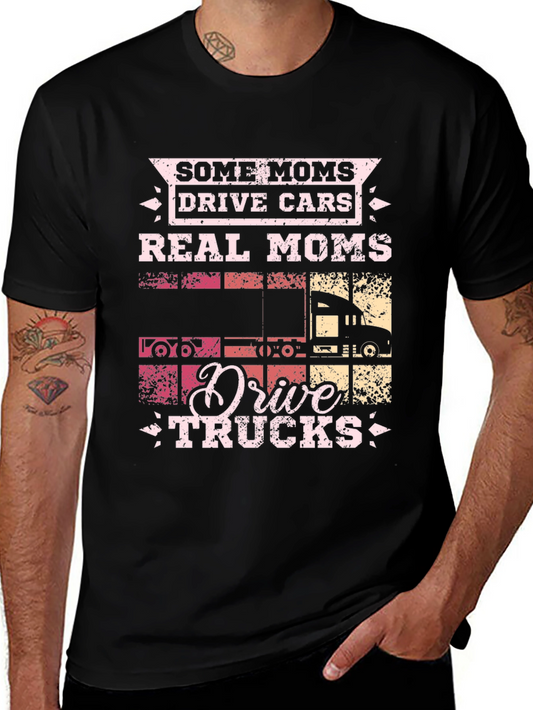 Real Moms Drive Trucks Graphic T-Shirt