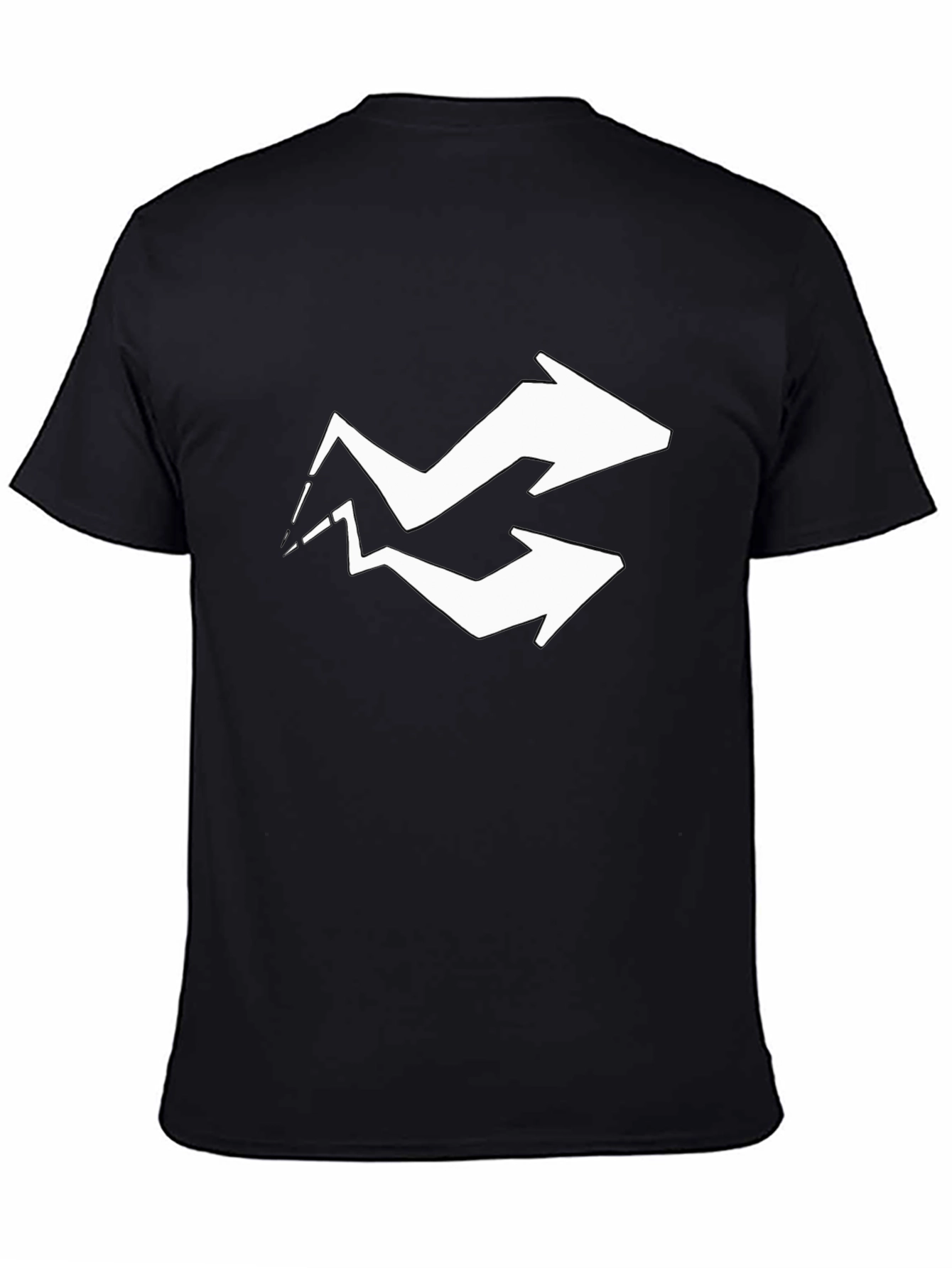 Arrow Graphic Tee - Black Cotton Blend