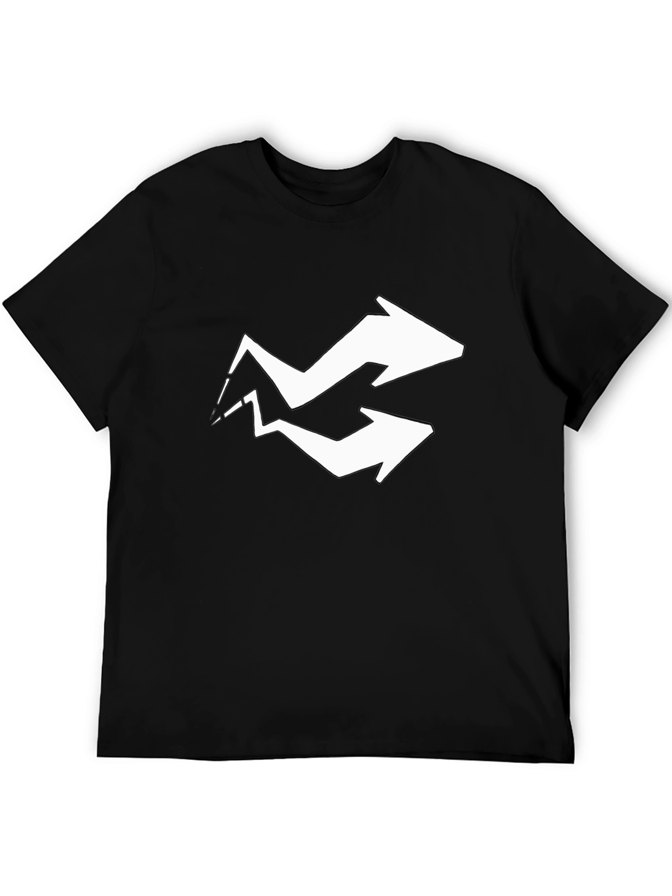 Arrow Graphic Tee - Black Cotton Blend