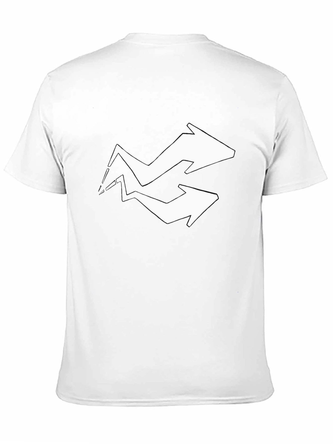 Arrow Graphic Tee - Black Cotton Blend