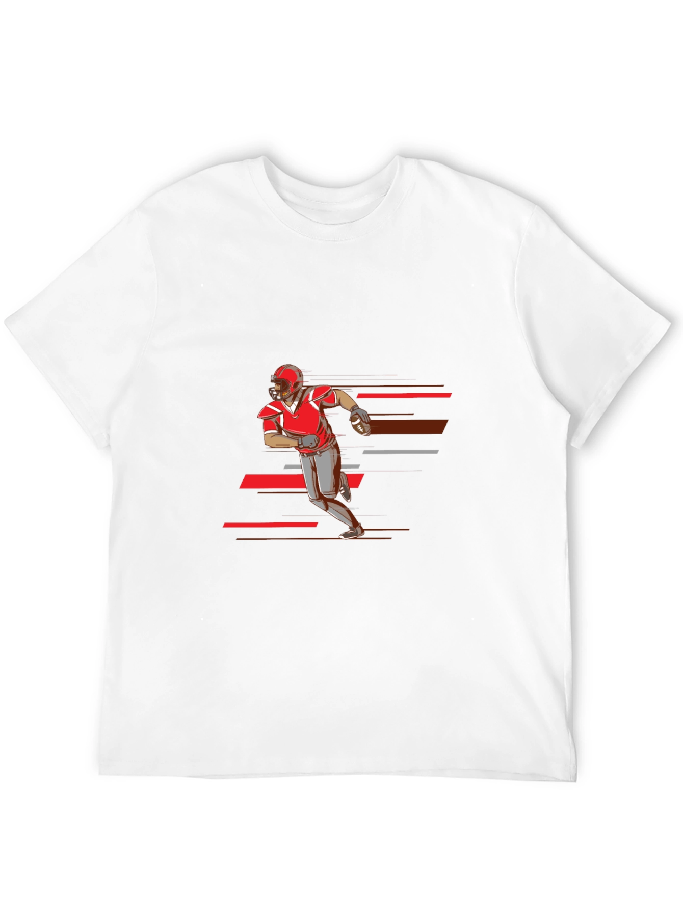 Football Player Graphic T-Shirt
