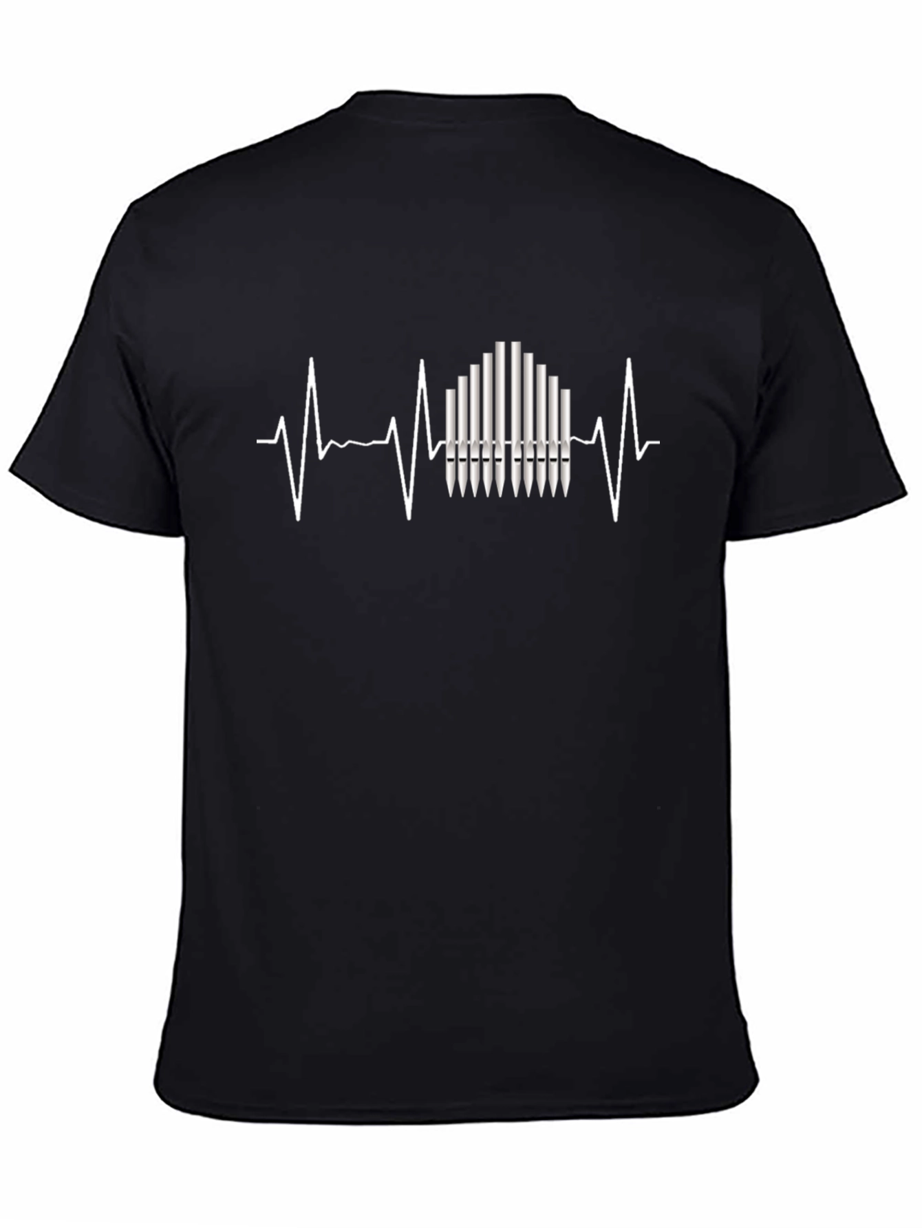 Organ Pipe Heartbeat T-Shirt - Musician Tee
