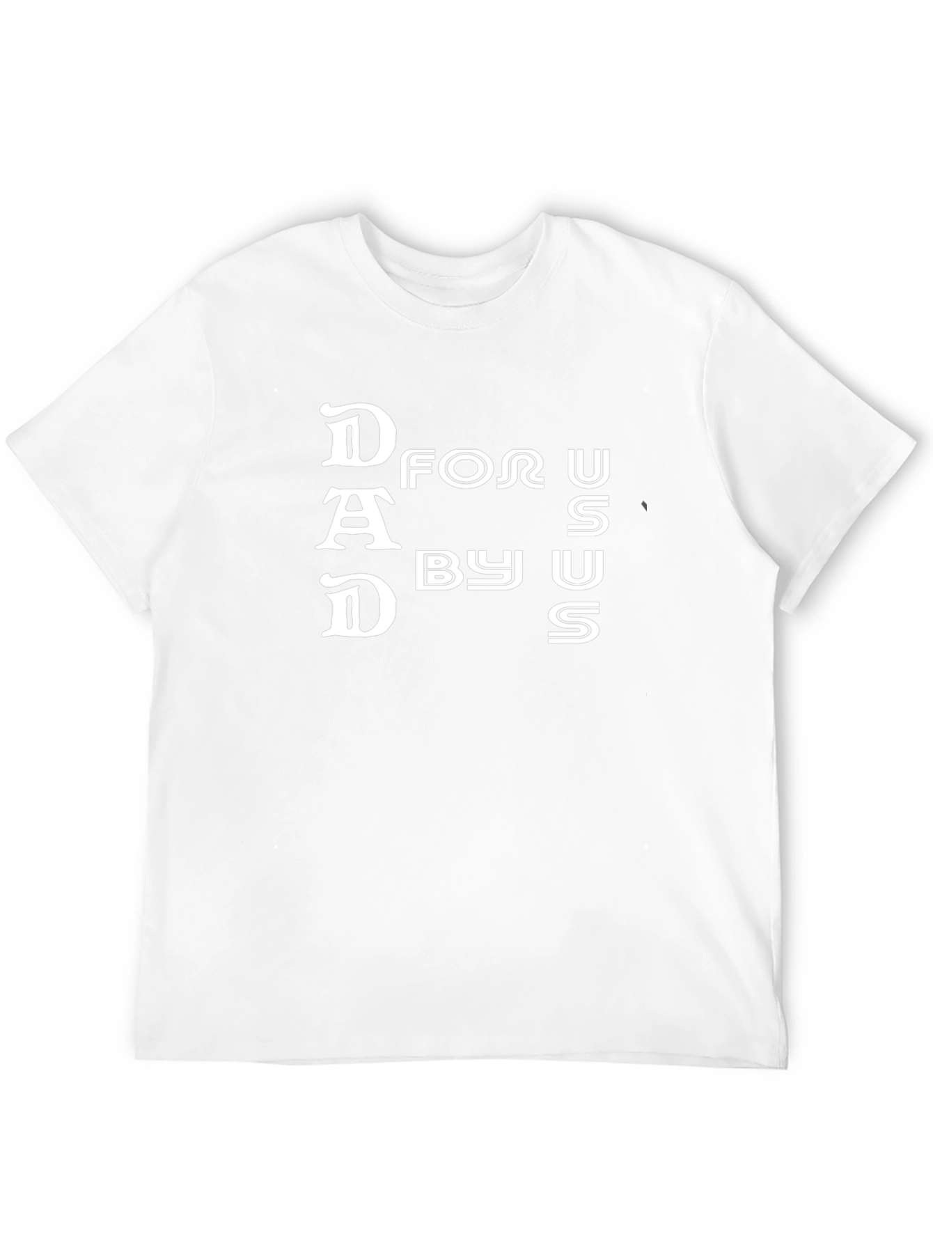 Dad For Us By Us Black Graphic T-Shirt