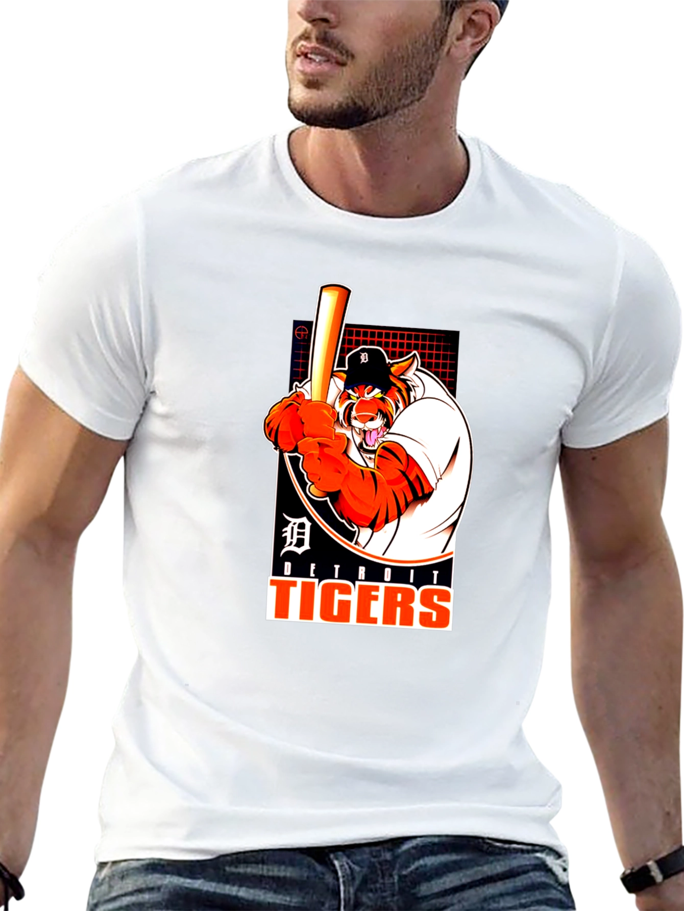 Detroit Tigers Cartoon T-Shirt - Baseball Fan Apparel