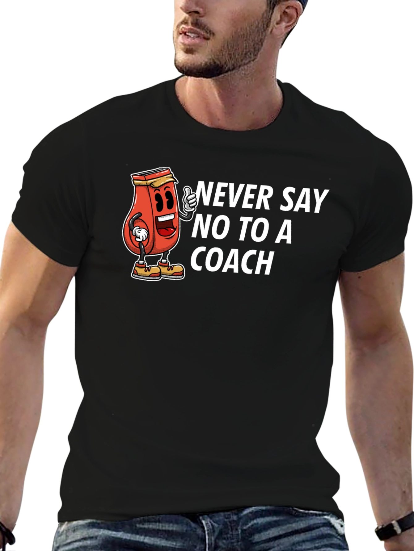 Never Say No to a Coach Graphic T-Shirt