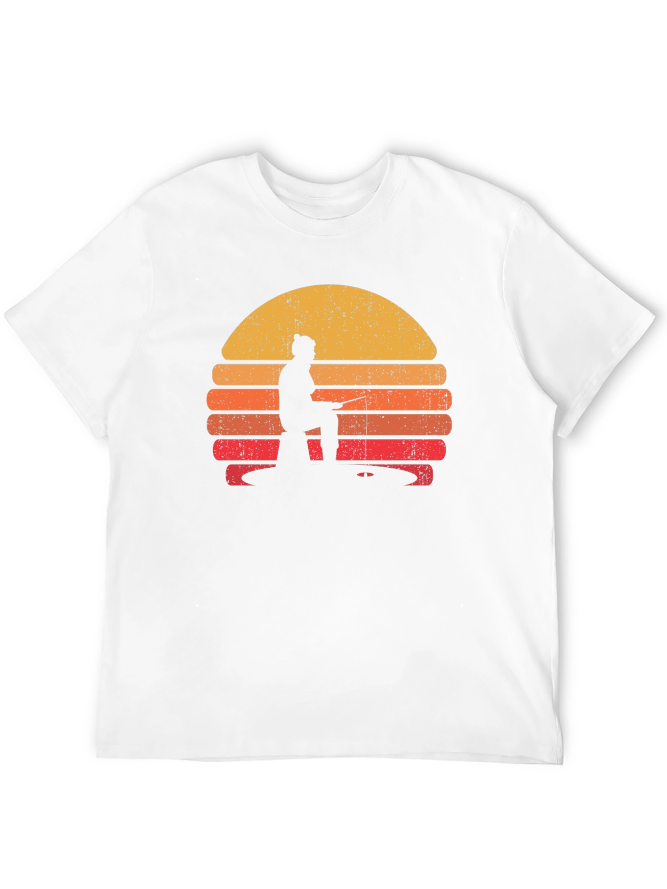 Retro Fishing Sunset T-Shirt