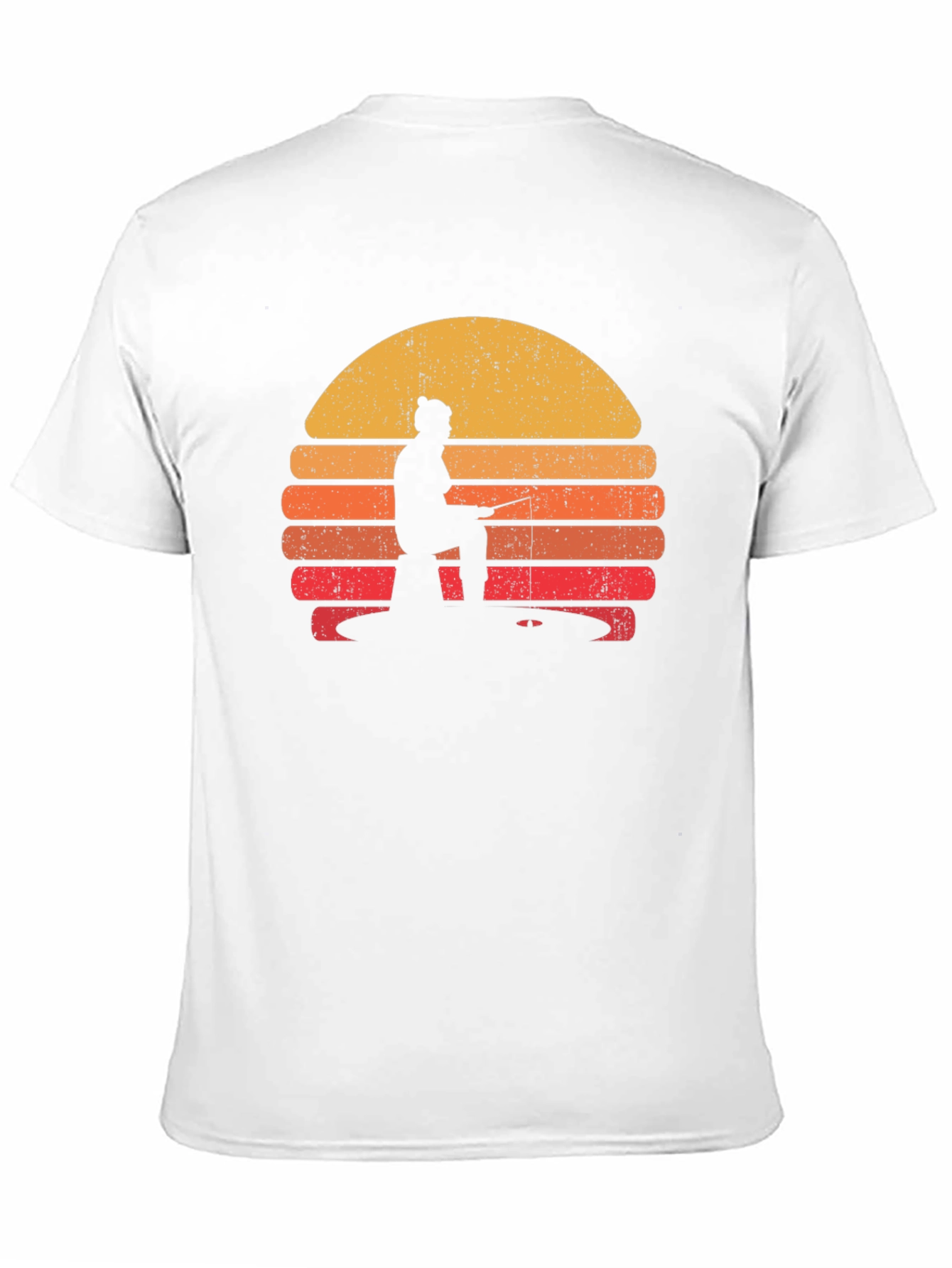 Retro Fishing Sunset T-Shirt