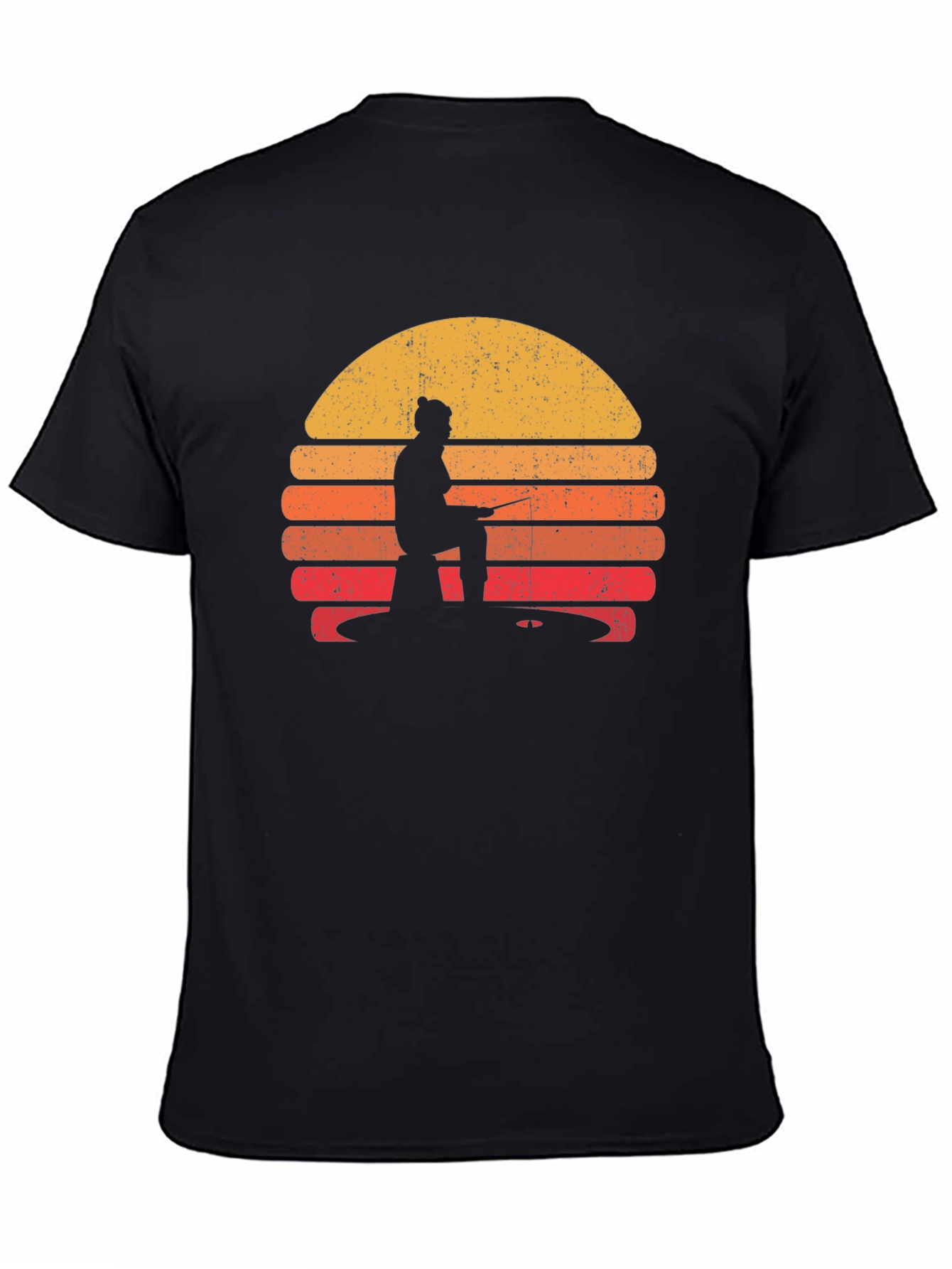 Retro Fishing Sunset T-Shirt