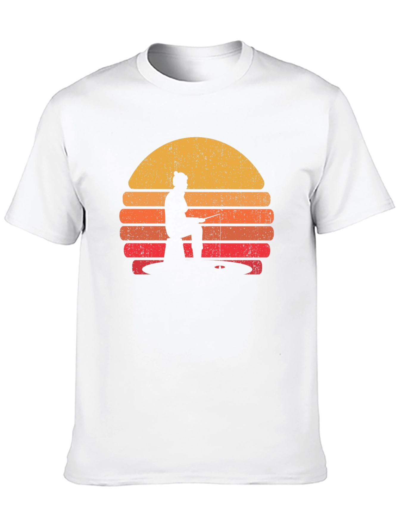 Retro Fishing Sunset T-Shirt