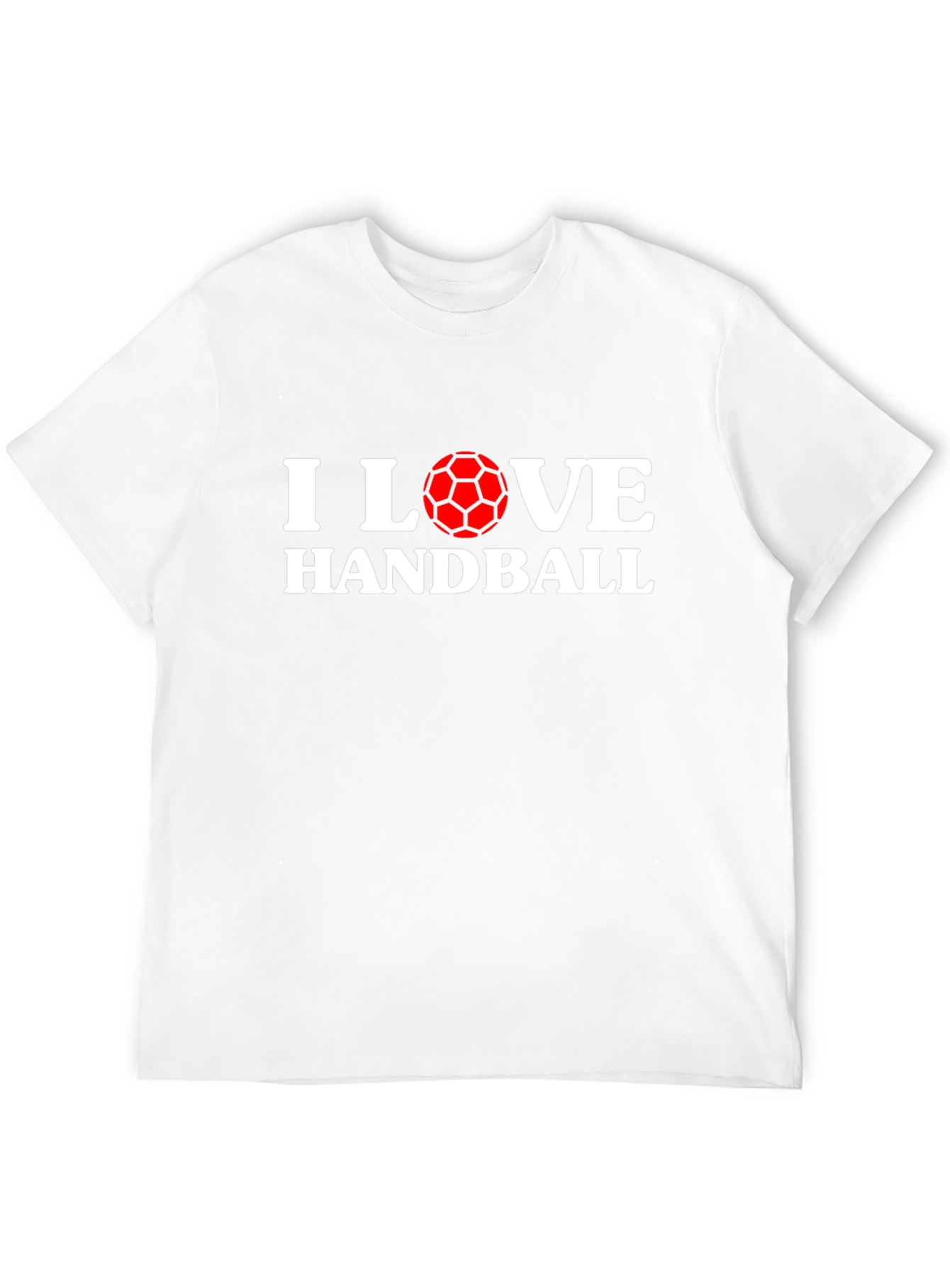 I Love Handball Graphic T-Shirt - Black Cotton Tee