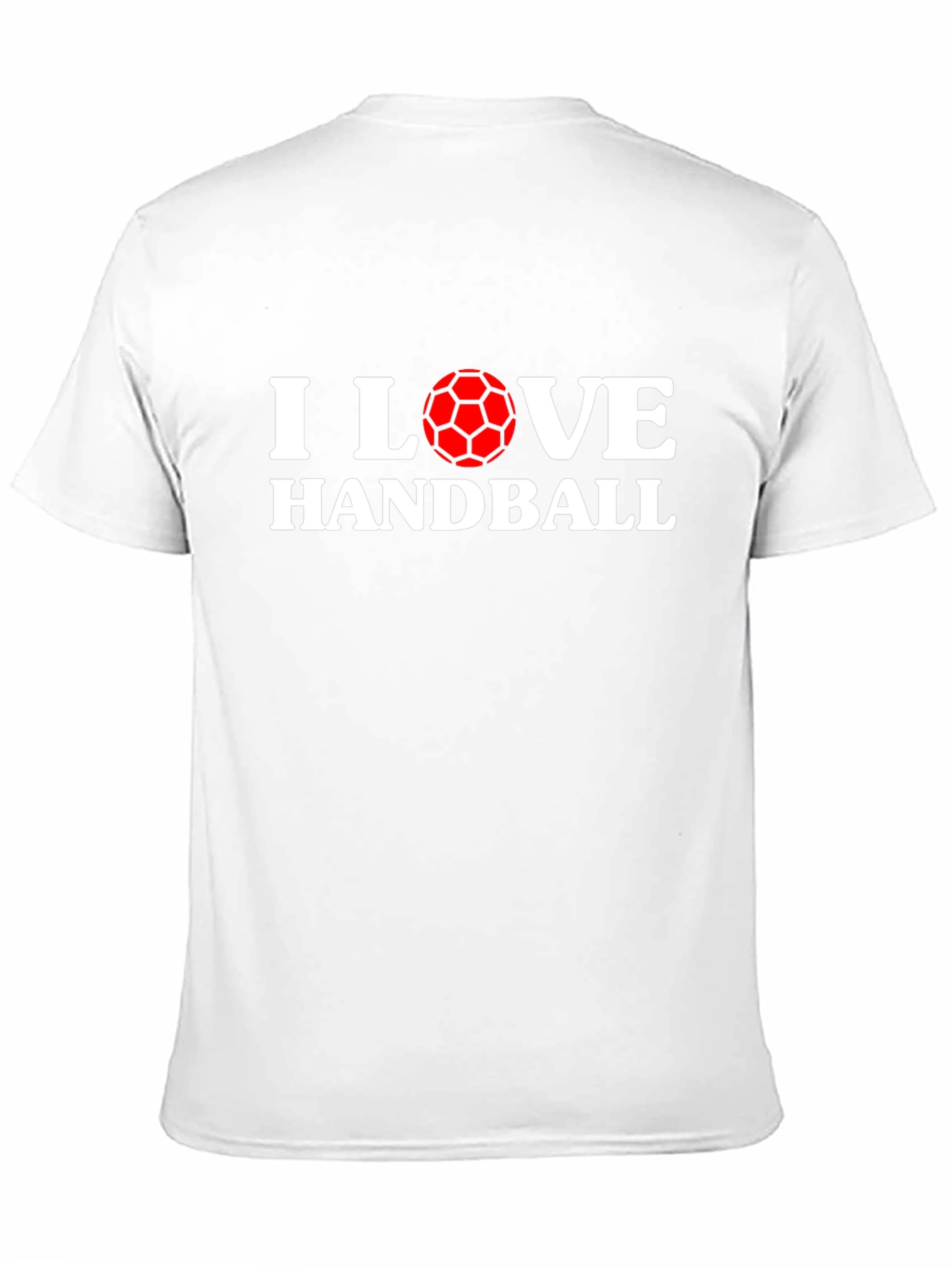 I Love Handball Graphic T-Shirt - Black Cotton Tee