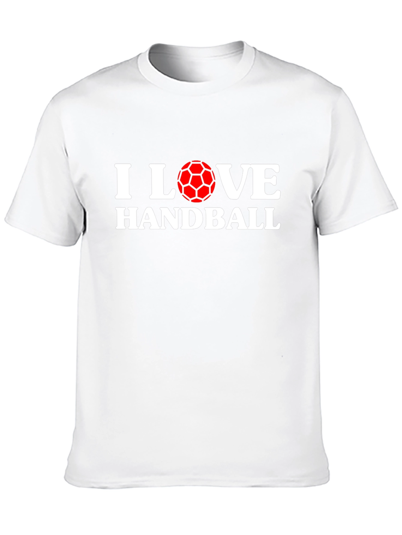 I Love Handball Graphic T-Shirt - Black Cotton Tee