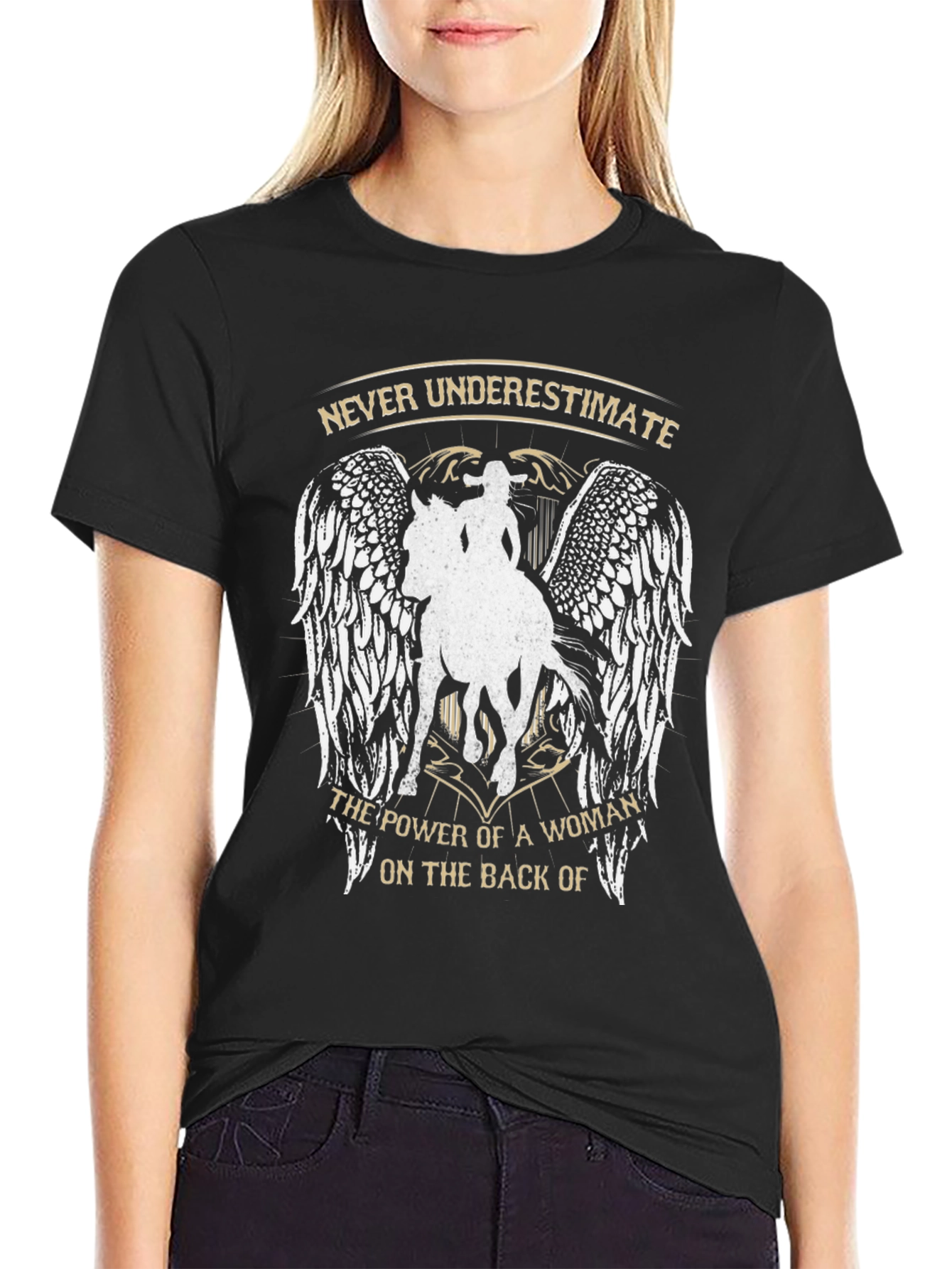 Woman Rider Graphic Tee - Power & Style