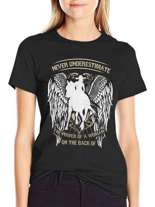 Woman Rider Graphic Tee - Power & Style