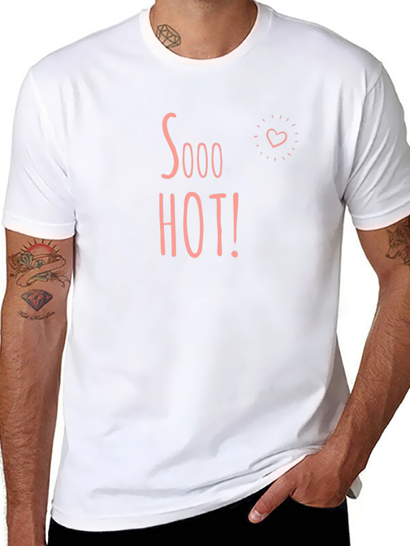 Sooo Hot! Graphic Tee - Black Cotton T-Shirt