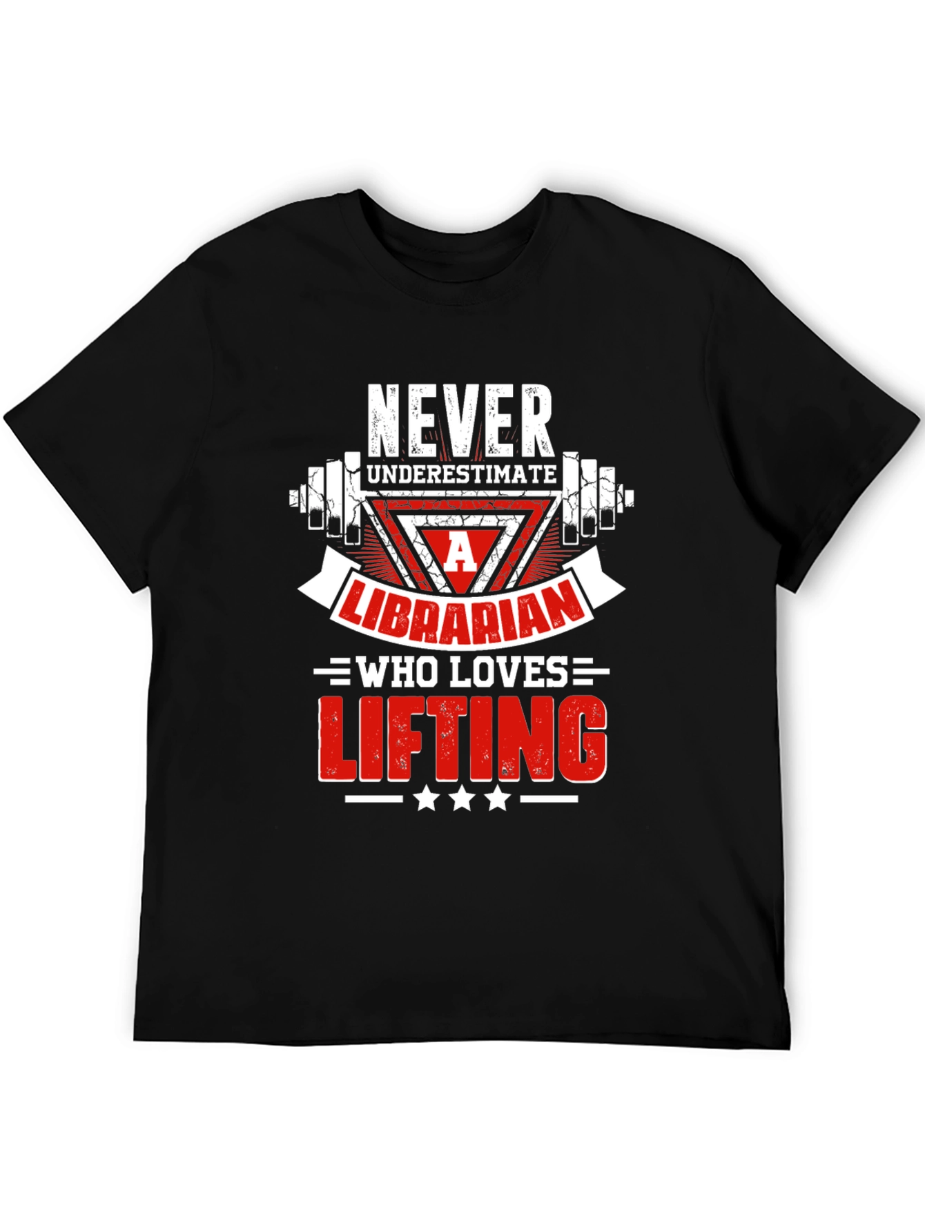 Never Underestimate a Librarian Lifting Graphic T-Shirt