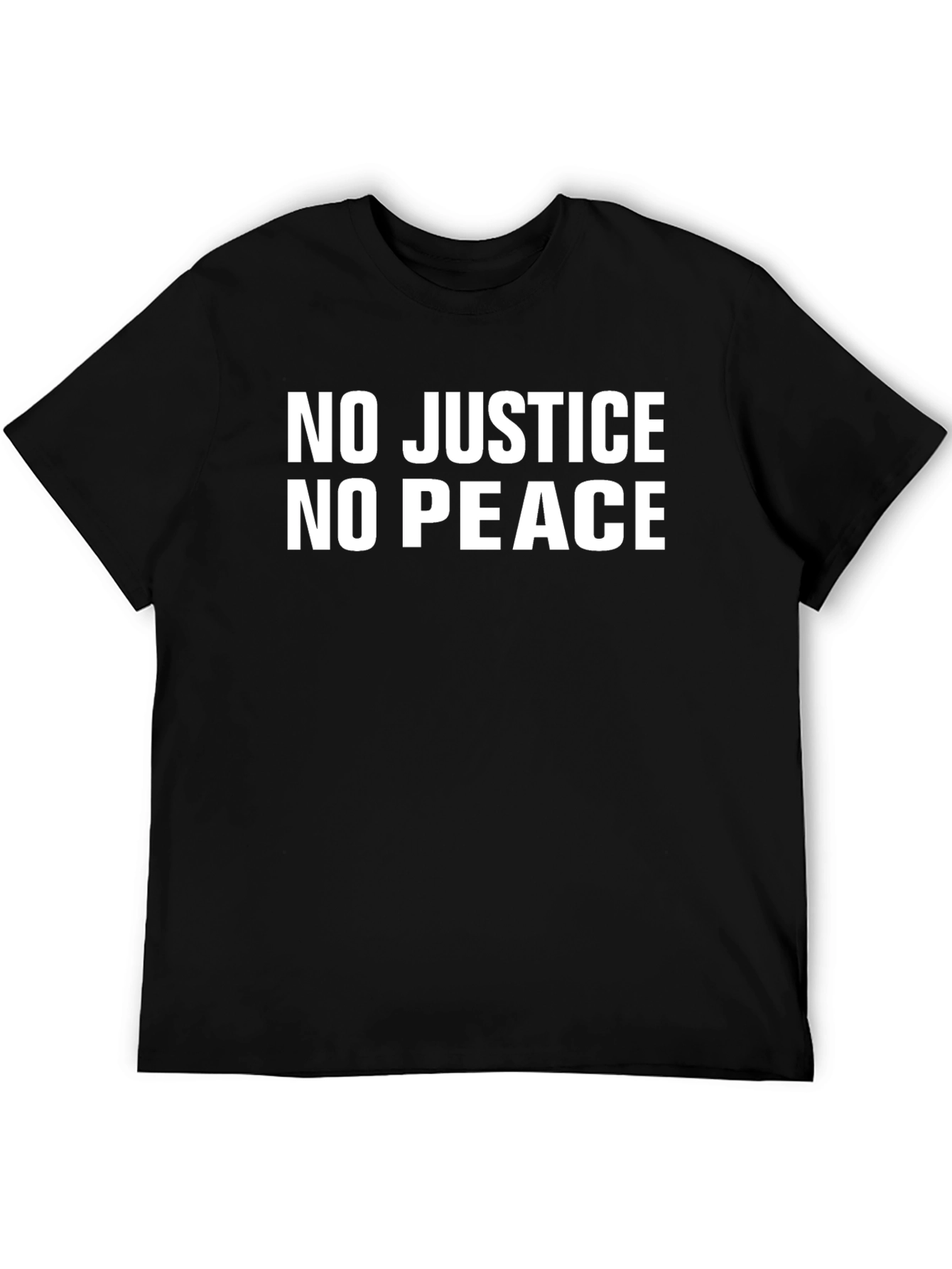 No Justice No Peace Black T-Shirt